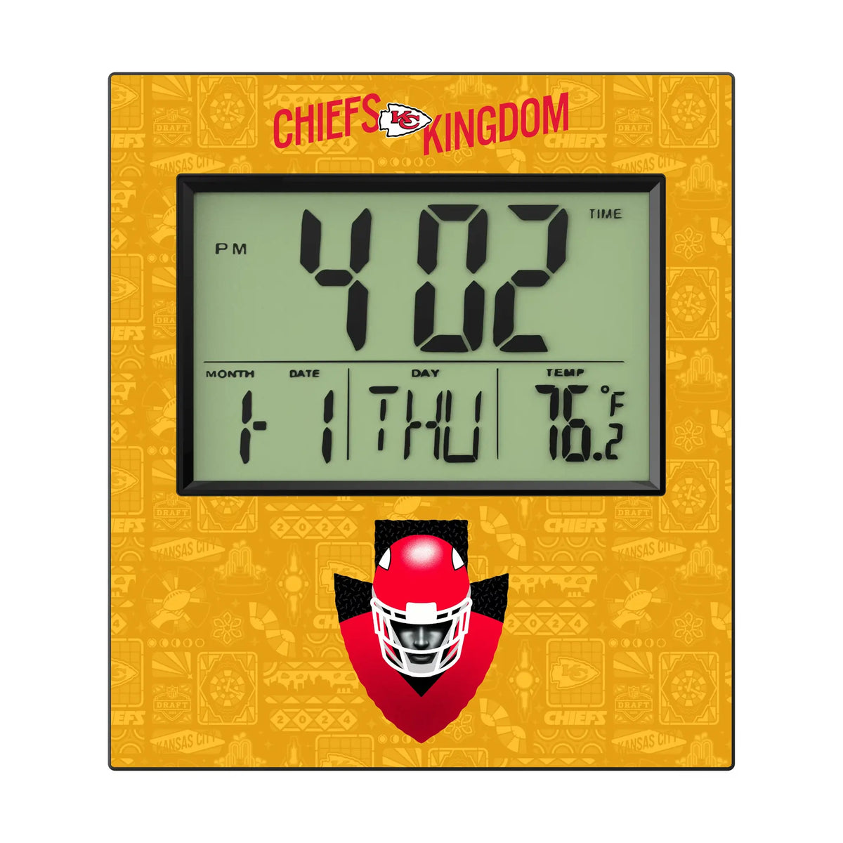 Kansas City Chiefs Deco Wall Clock