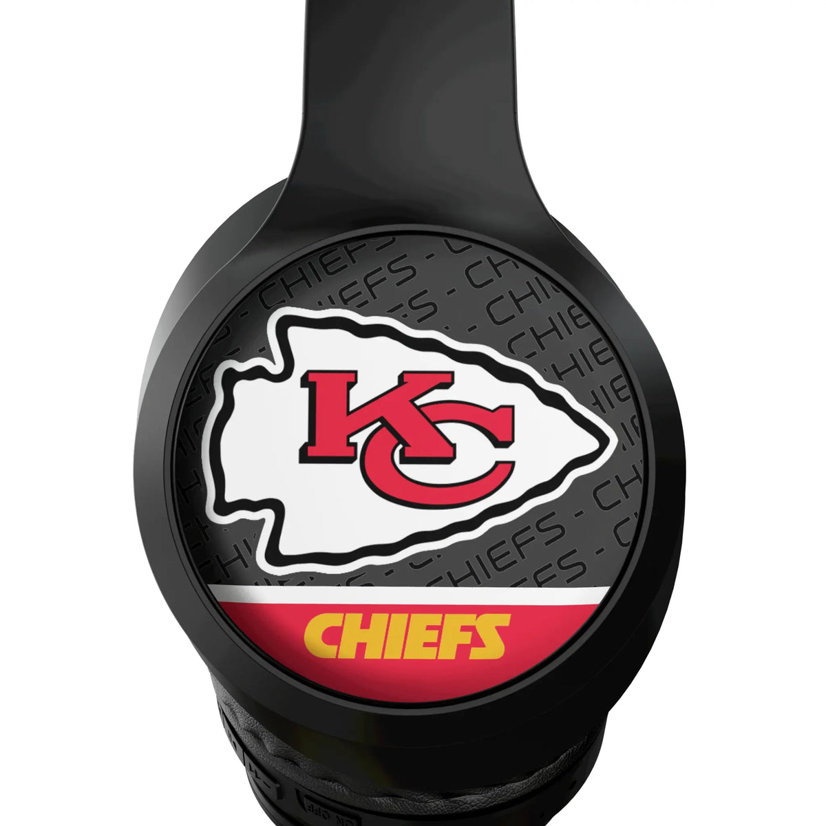 Kansas City Chiefs Endzone Plus Wireless Over-Ear Headphones With Case - Detail