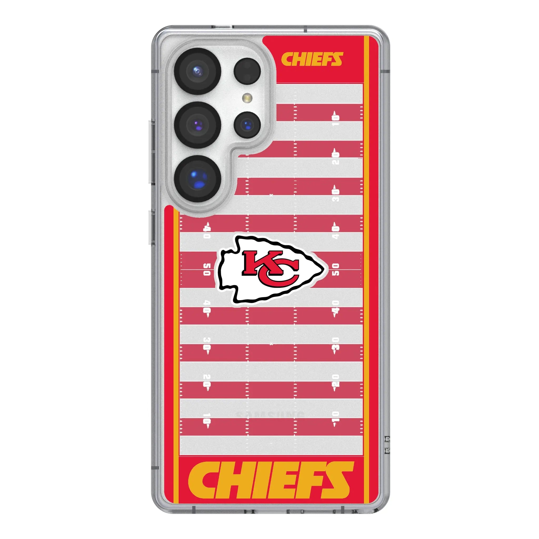 Kansas City Chiefs Field Galaxy Clear Phone Case for Samsung Galaxy#Device_Galaxy S25 Ultra