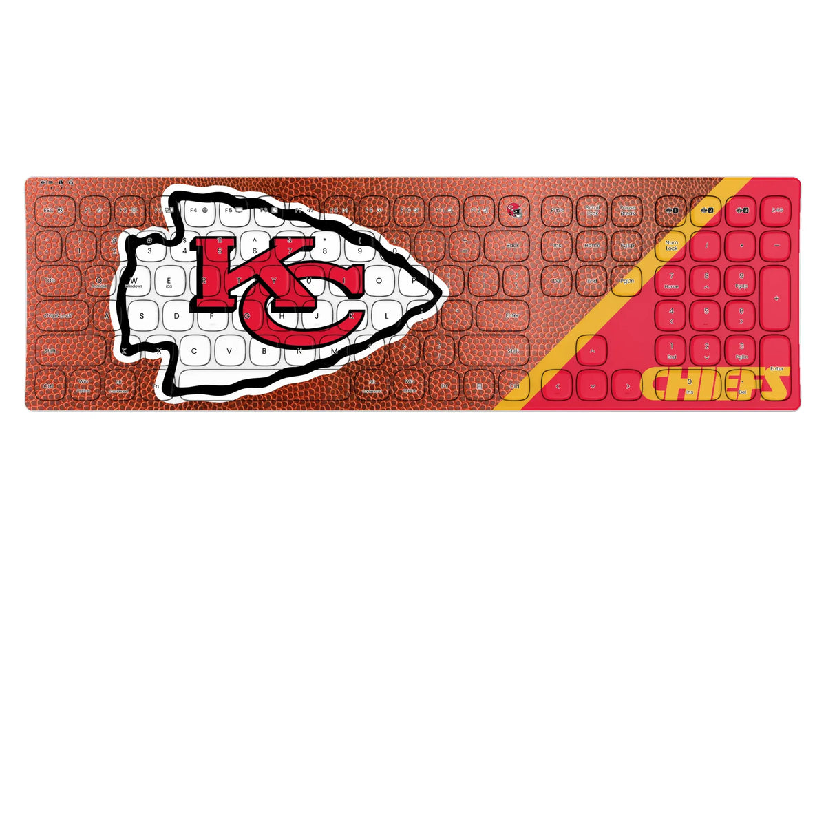 Kansas City Chiefs Football KKB605 Curved Wireless Keyboard