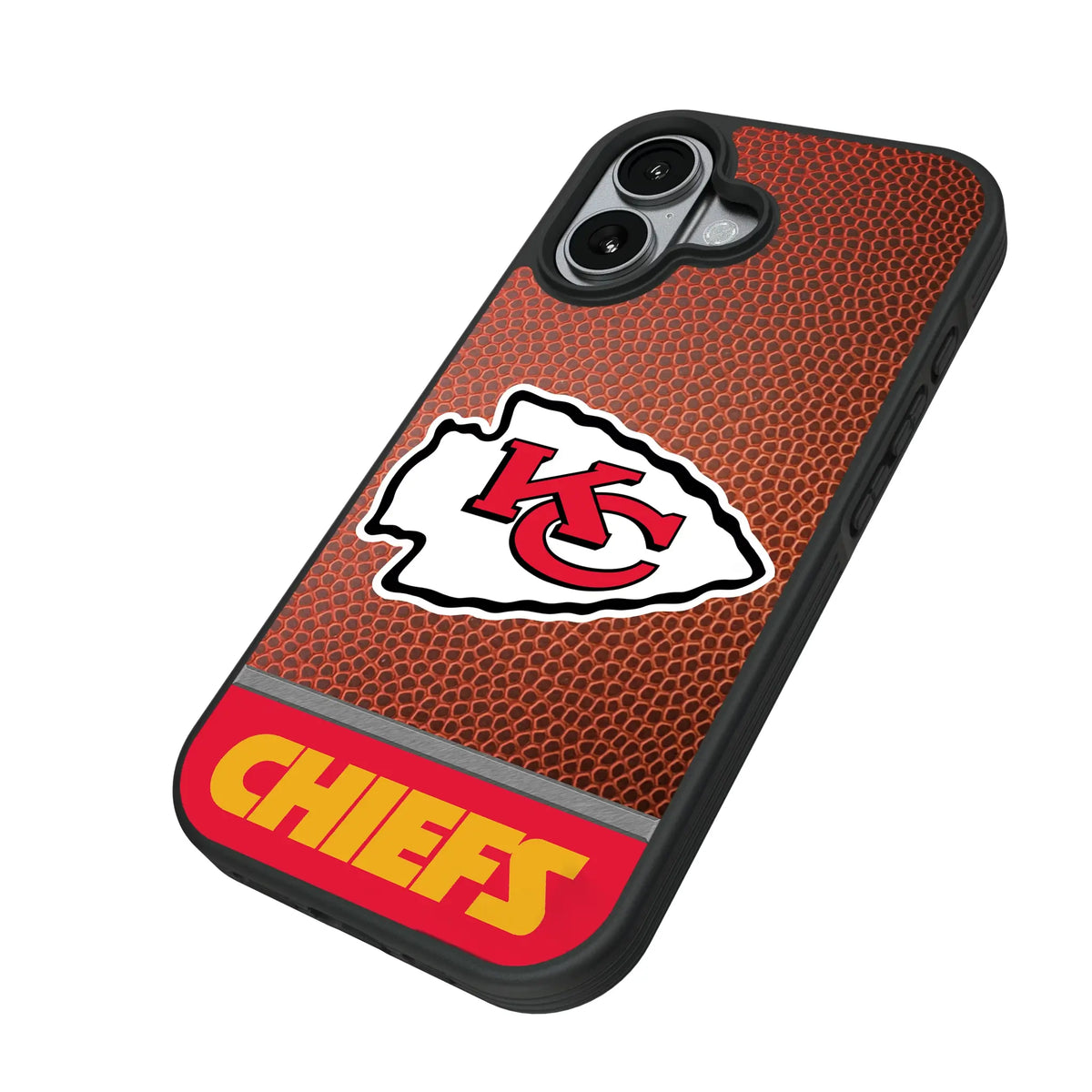 Kansas City Chiefs Football Wordmark iPhone Bump Phone Case for Apple iPhone - Isometric View#Device_iPhone 17