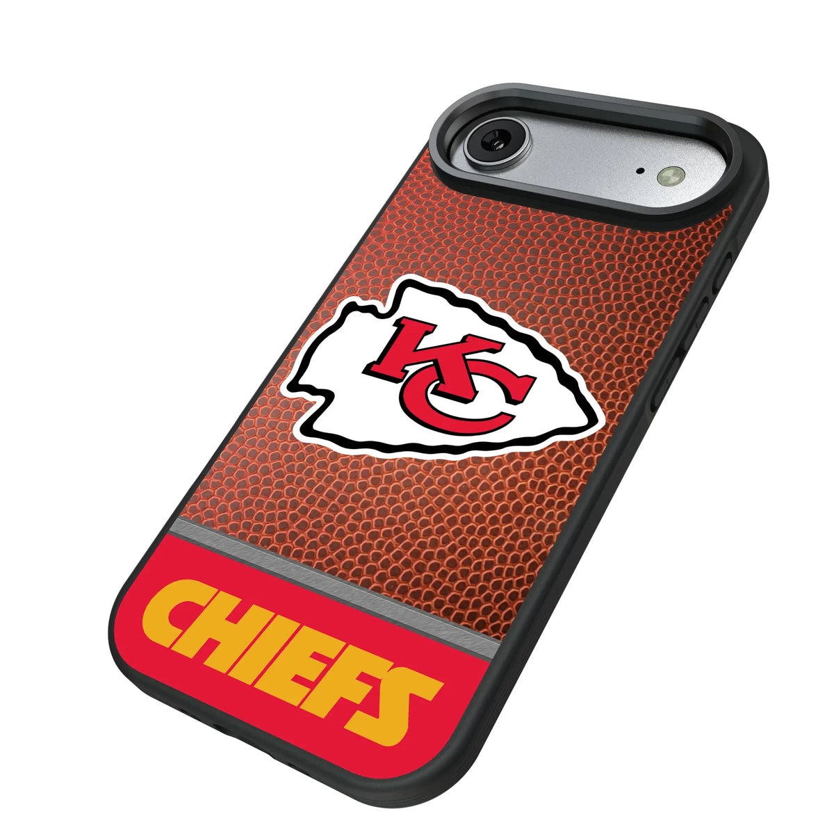 Kansas City Chiefs Football Wordmark iPhone Bump Phone Case for Apple iPhone - Isometric View#Device_iPhone Air