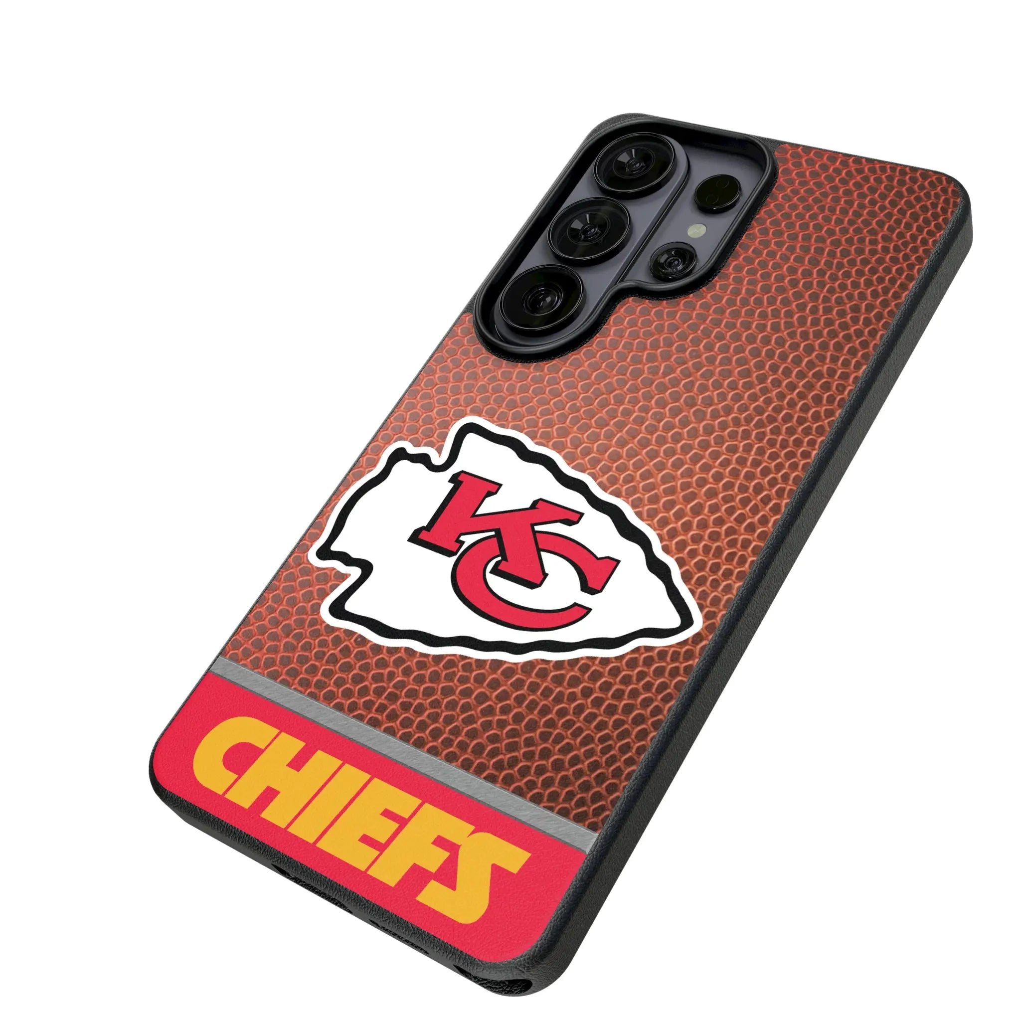 Kansas City Chiefs Football Wordmark Galaxy MagSafe Compatible Phone Case for Samsung Galaxy - Isometric View#Device_Galaxy S26 Ultra