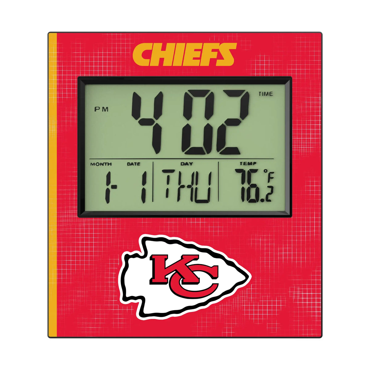 Kansas City Chiefs Hatch Wall Clock