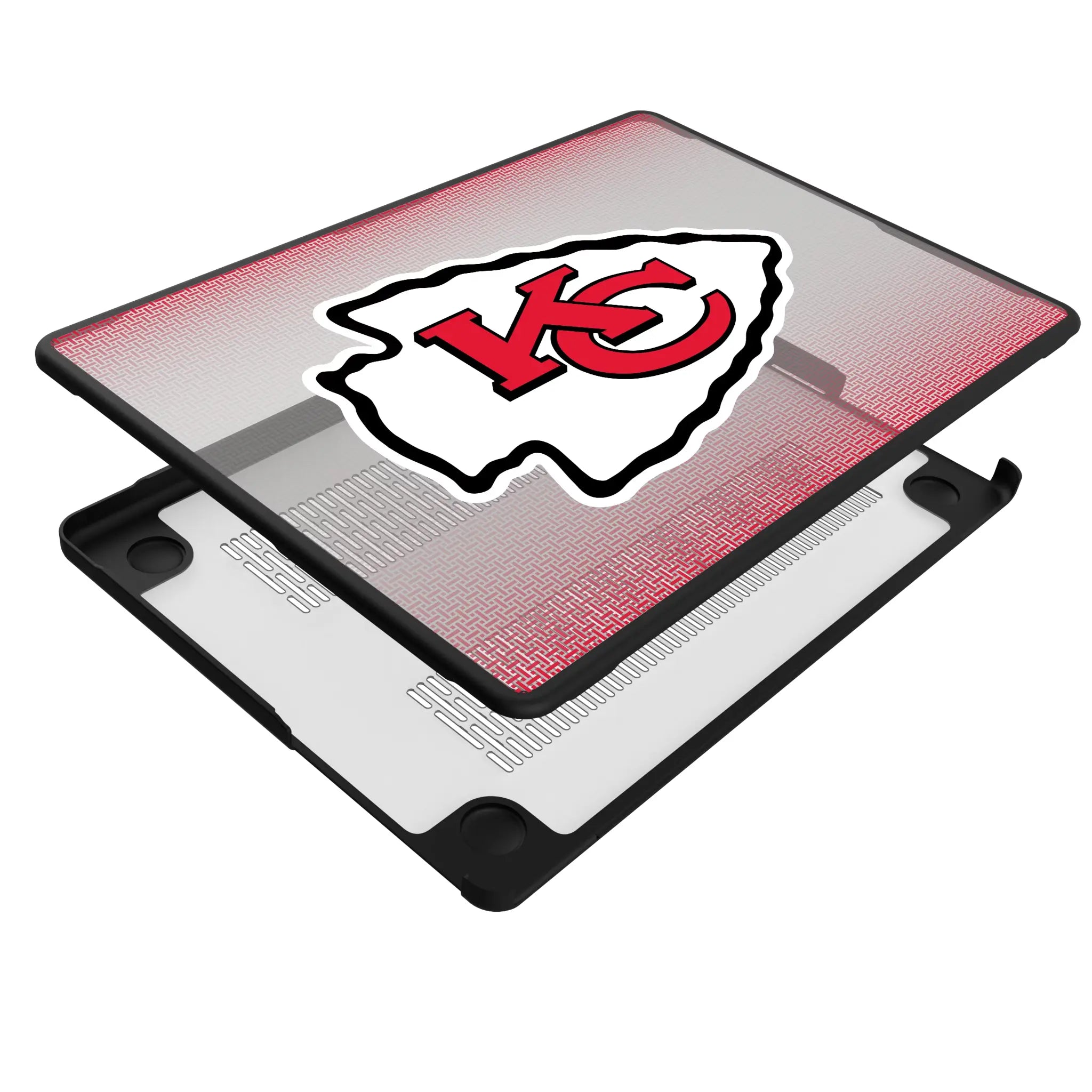 Kansas City Chiefs Linen MacBook Laptop Case for Apple MacBook - Isometric View
