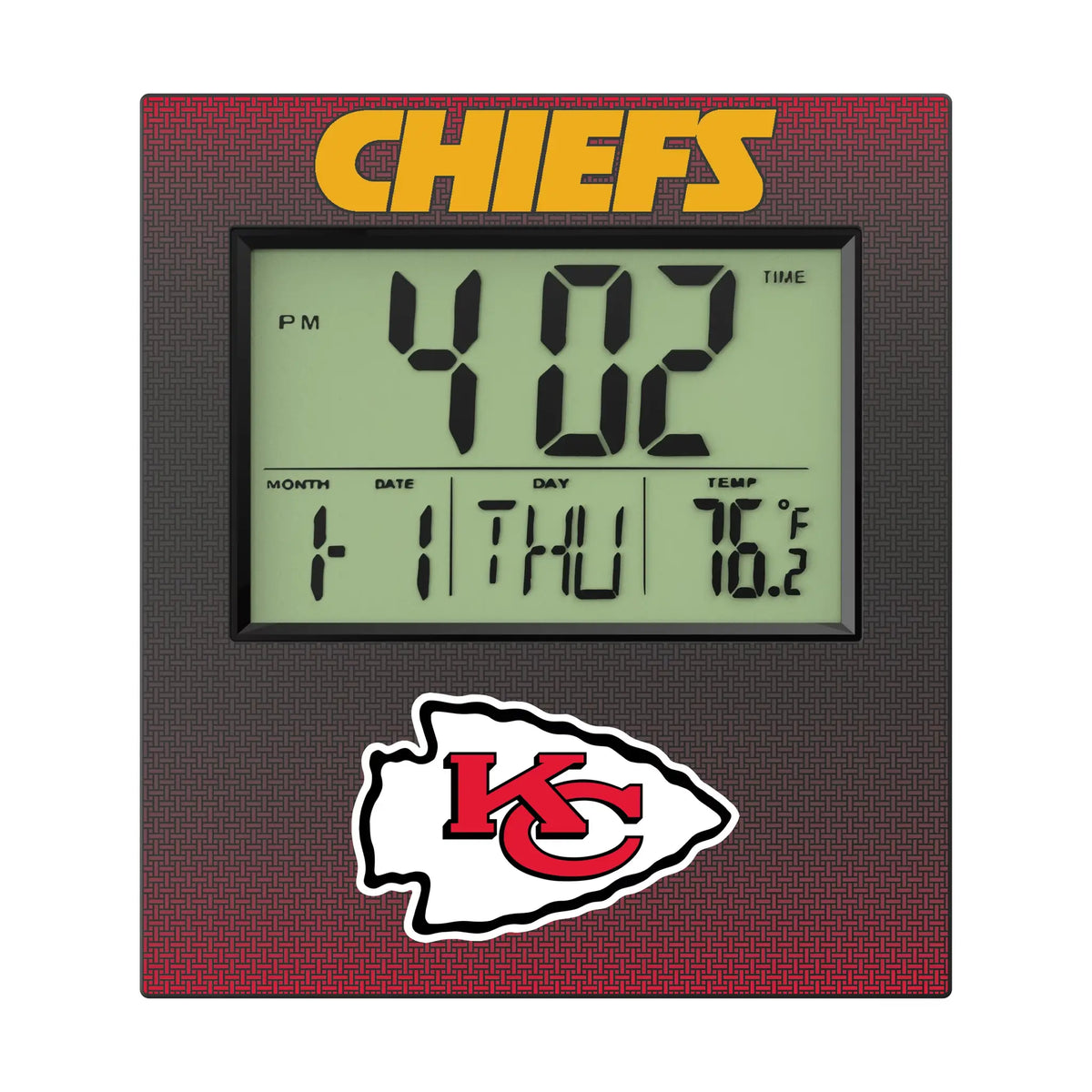 Kansas City Chiefs Linen Wall Clock