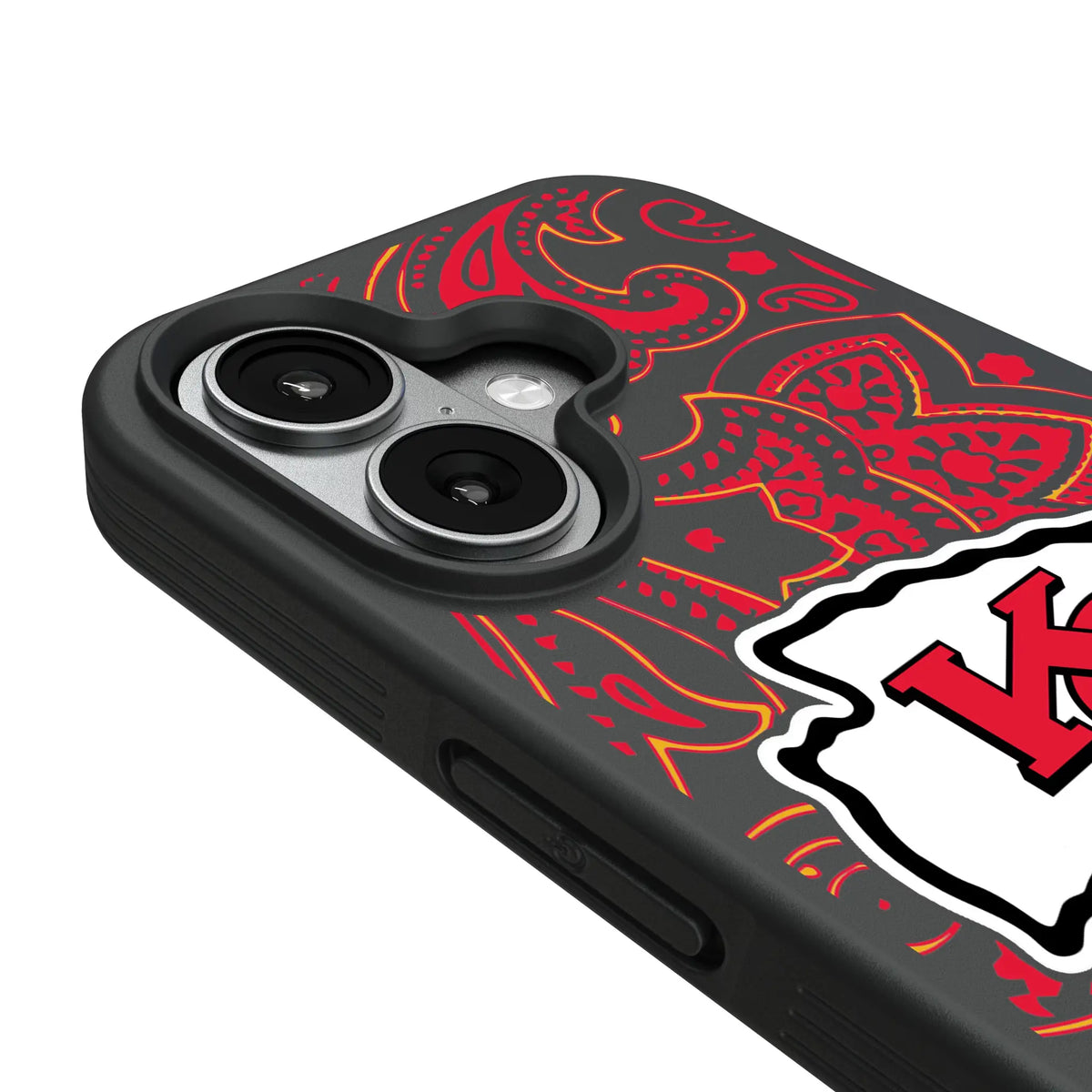 Kansas City Chiefs Paisley iPhone Bump Phone Case for Apple iPhone - Detail#Device_iPhone 17