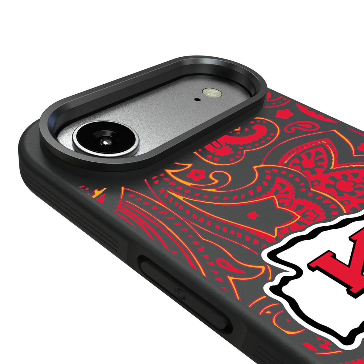 Kansas City Chiefs Paisley iPhone Bump Phone Case for Apple iPhone - Detail#Device_iPhone Air