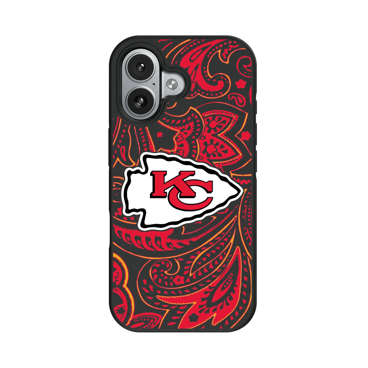 Kansas City Chiefs Paisley iPhone Bump Phone Case for Apple iPhone#Device_iPhone 17