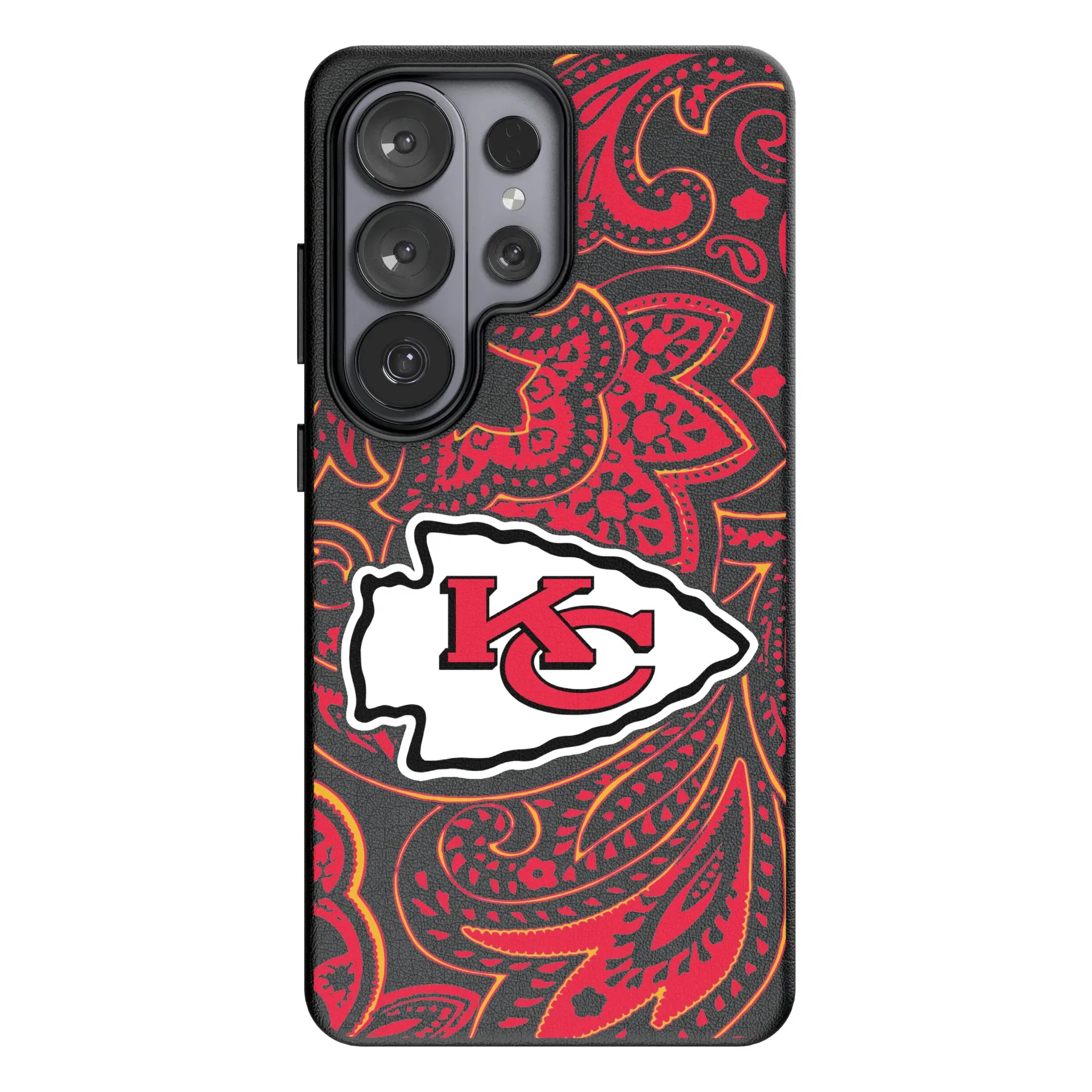 Kansas City Chiefs Paisley Galaxy MagSafe Compatible Phone Case for Samsung Galaxy#Device_Galaxy S26 Ultra