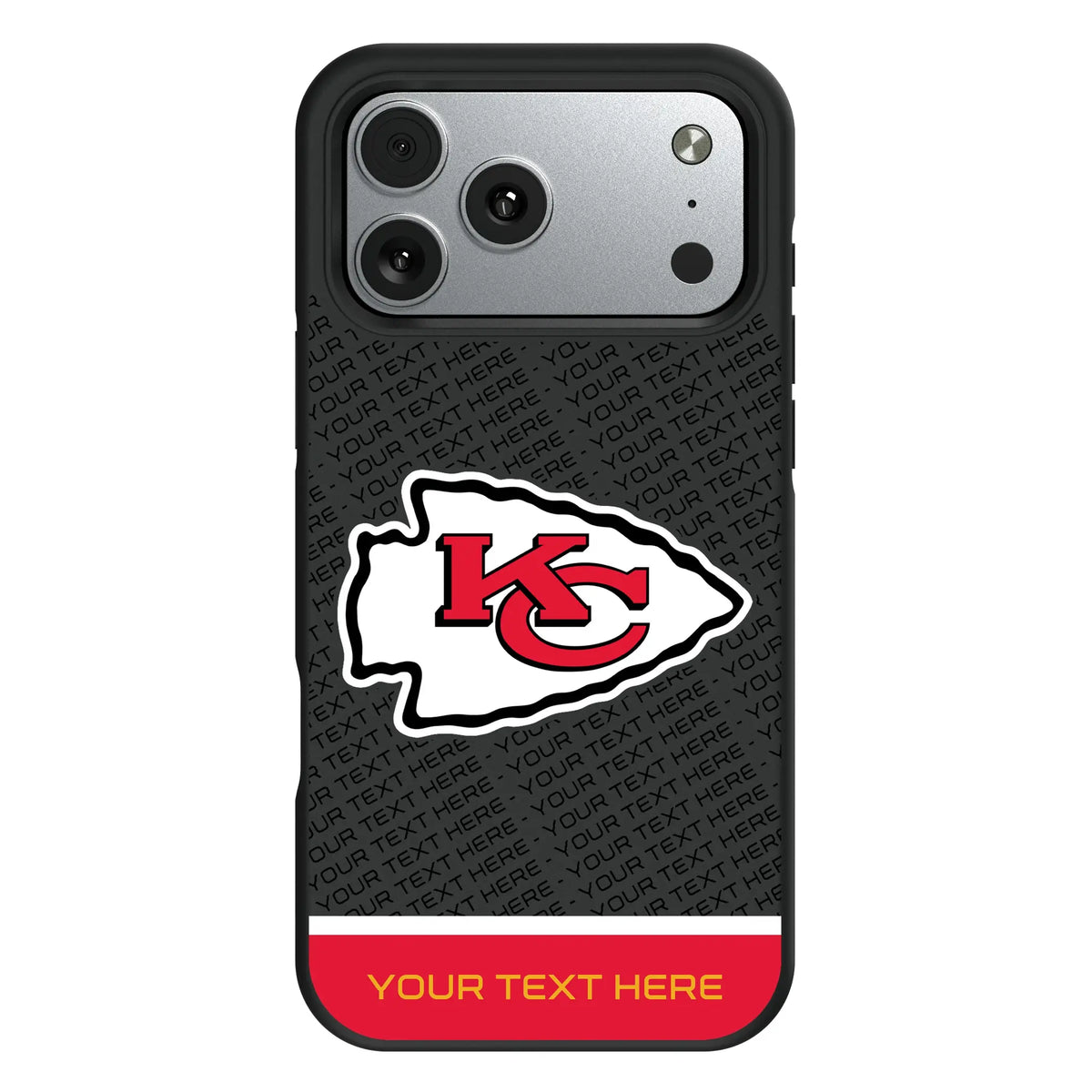 Kansas City Chiefs Personalized EndZone Plus iPhone Bump Phone Case for Apple iPhone#Device_iPhone 17 Pro Max