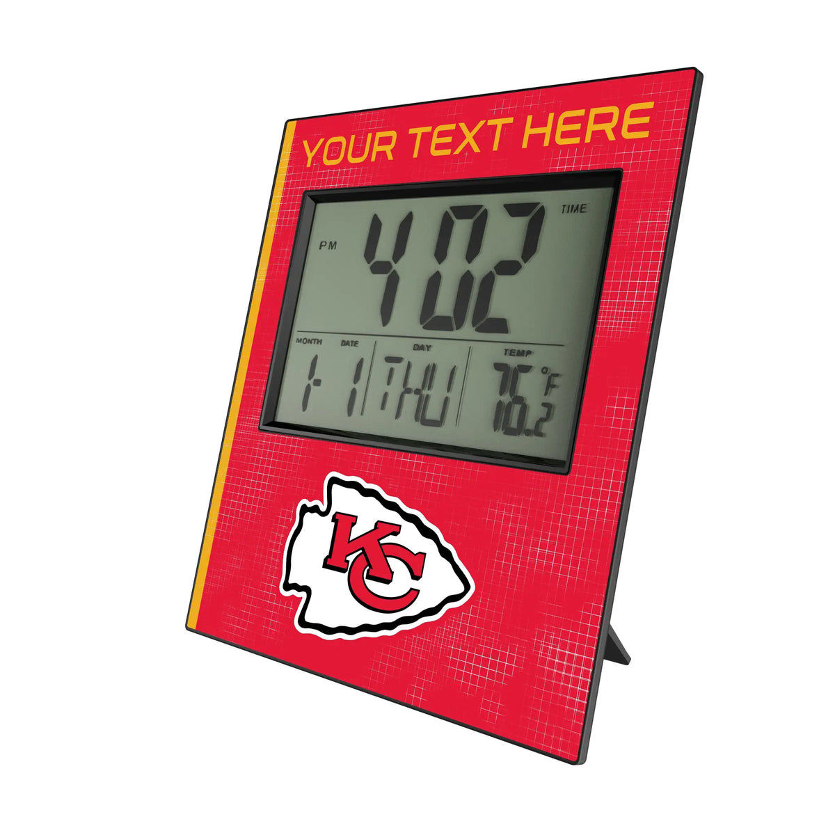 Kansas City Chiefs Personalized Hatch Wall Clock