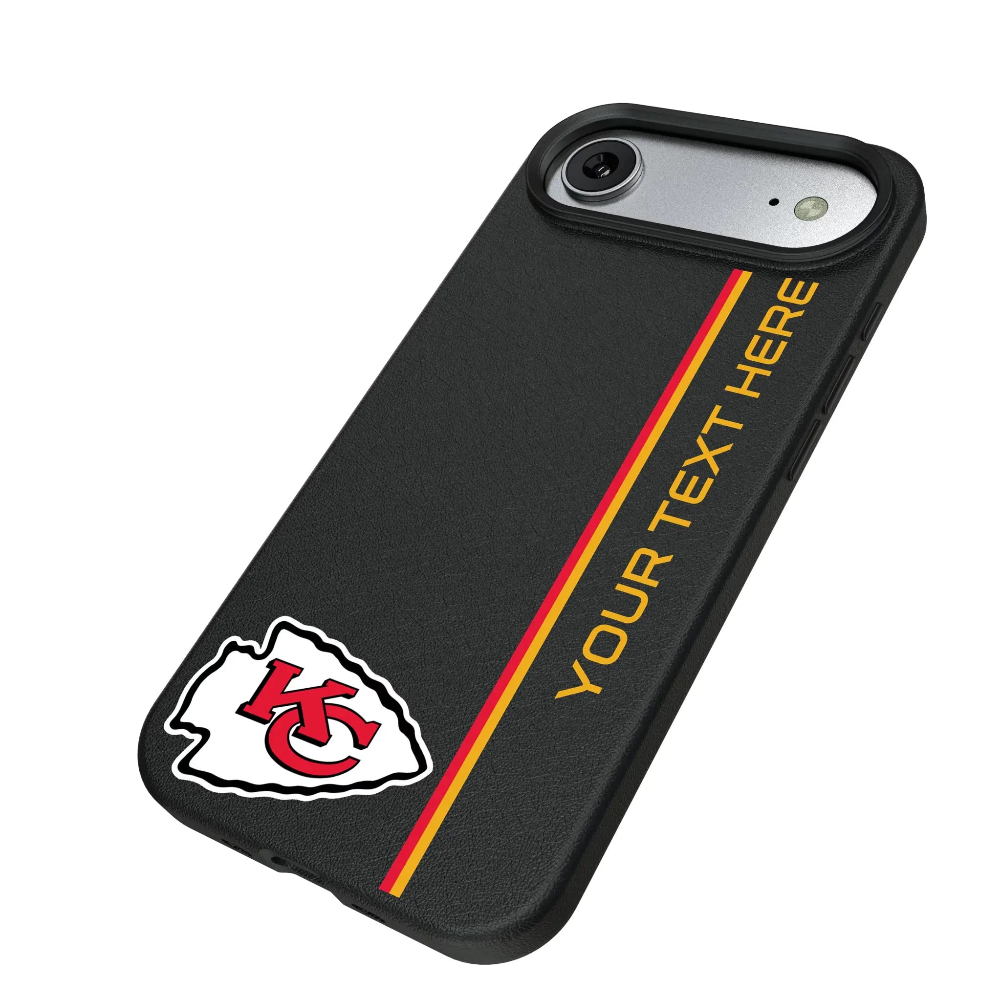 Kansas City Chiefs Personalized Sidebard iPhone MagSafe Compatible Phone Case for Apple iPhone - Isometric View#Device_iPhone Air