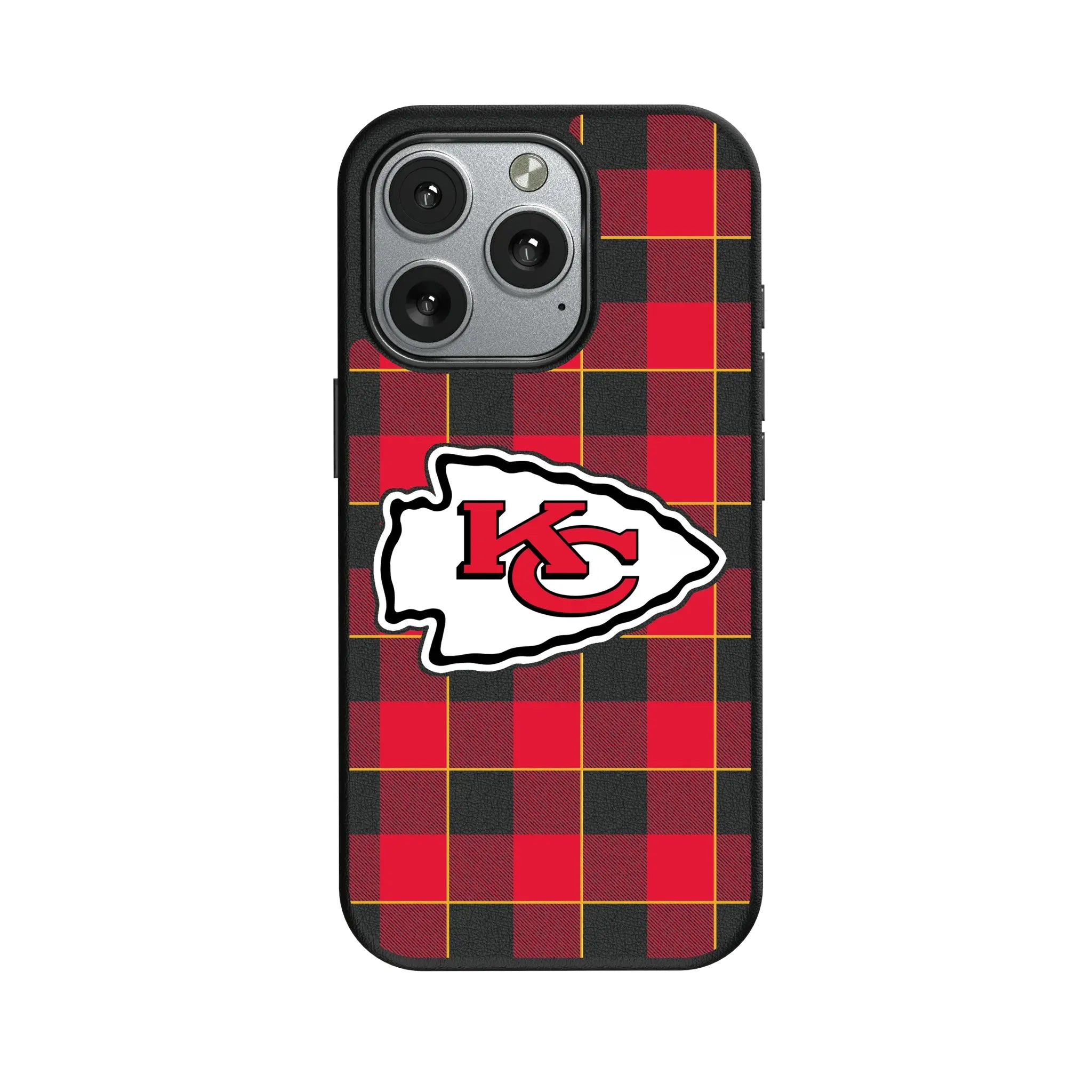 Kansas City Chiefs Plaid iPhone MagSafe Compatible Phone Case for Apple iPhone