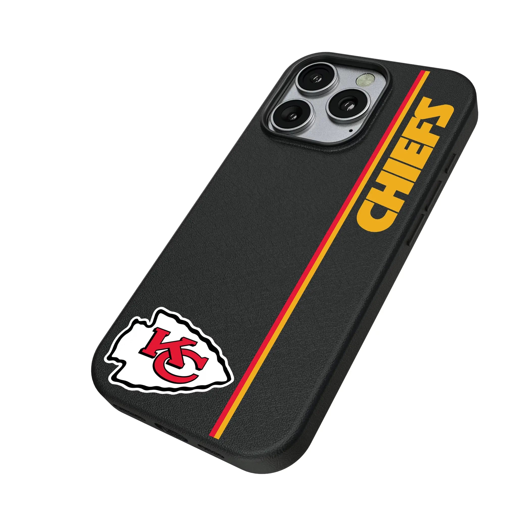 Kansas City Chiefs Sidebar iPhone MagSafe Compatible Phone Case for Apple iPhone - Isometric View
