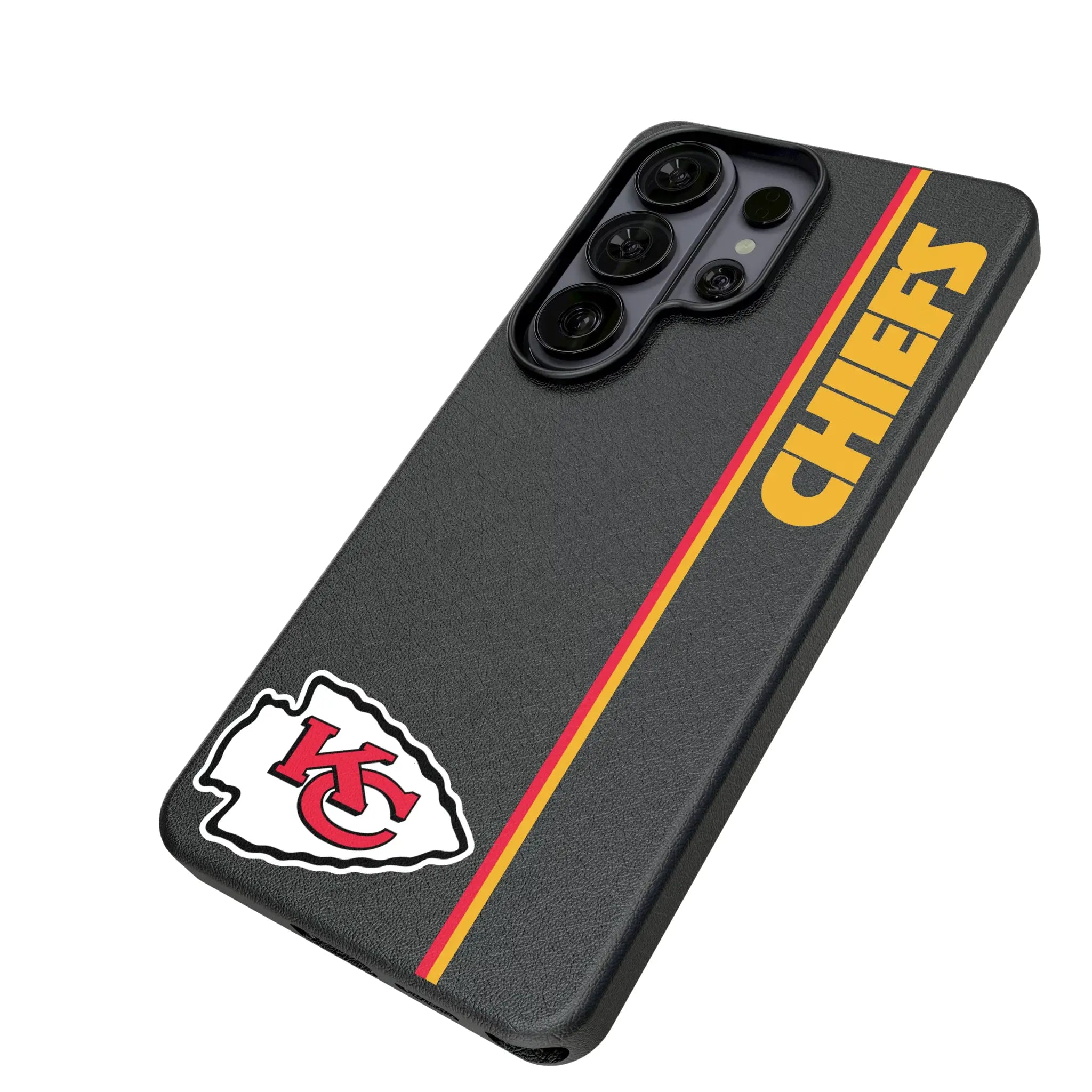Kansas City Chiefs Sidebar Galaxy MagSafe Compatible Phone Case for Samsung Galaxy - Isometric View#Device_Galaxy S26 Ultra