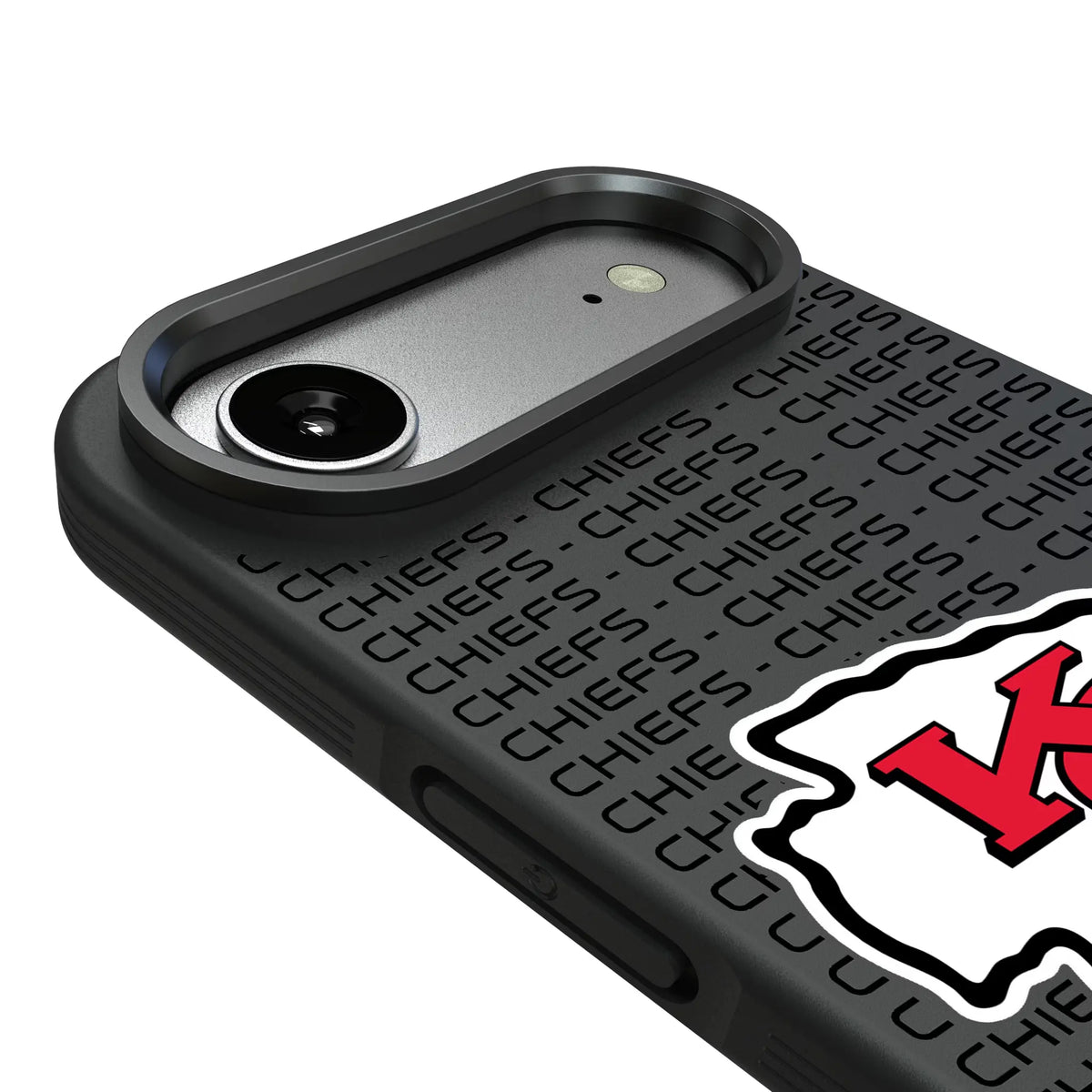 Kansas City Chiefs Text Backdrop iPhone Bump Phone Case for Apple iPhone - Detail#Device_iPhone Air