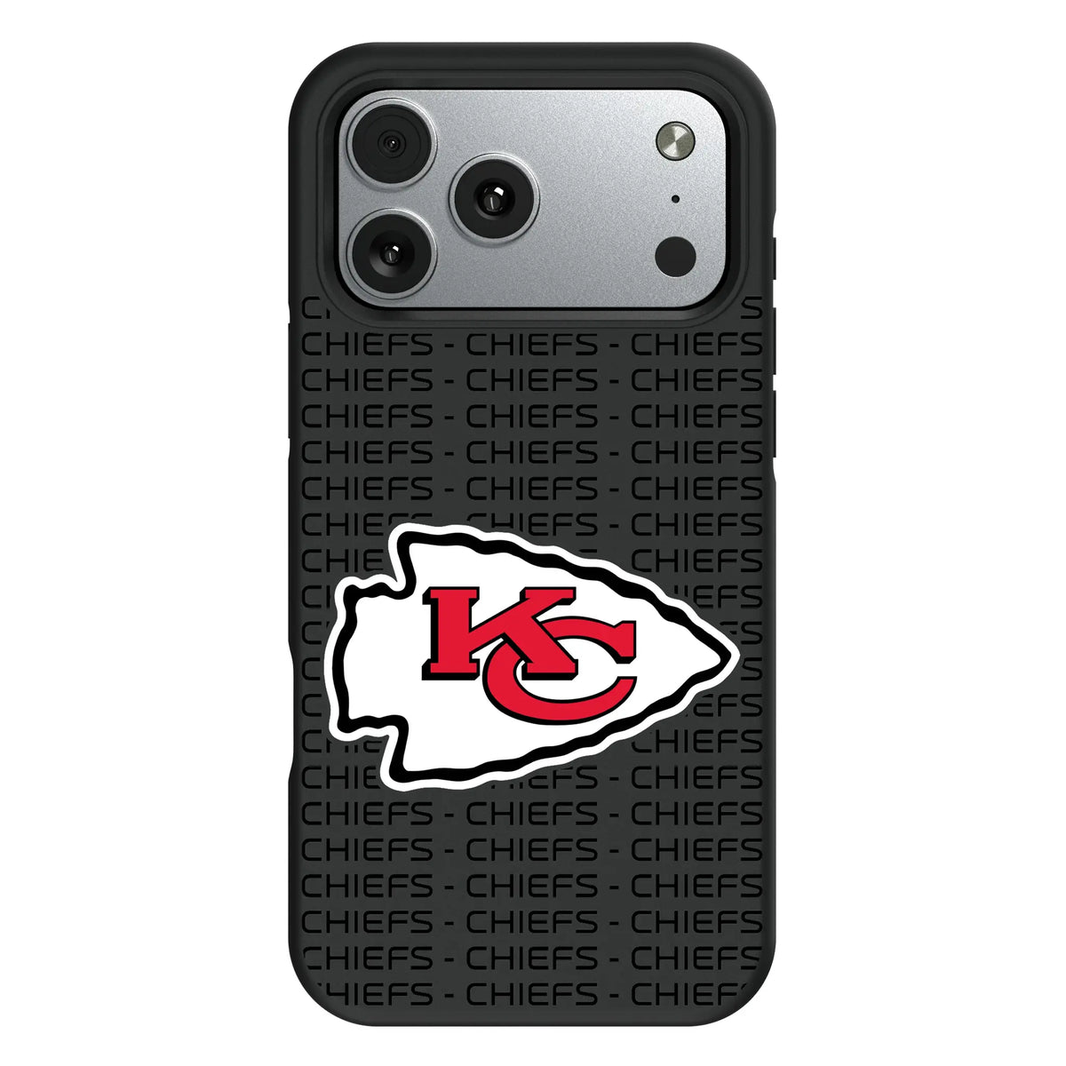 Kansas City Chiefs Text Backdrop iPhone Bump Phone Case for Apple iPhone#Device_iPhone 17 Pro Max