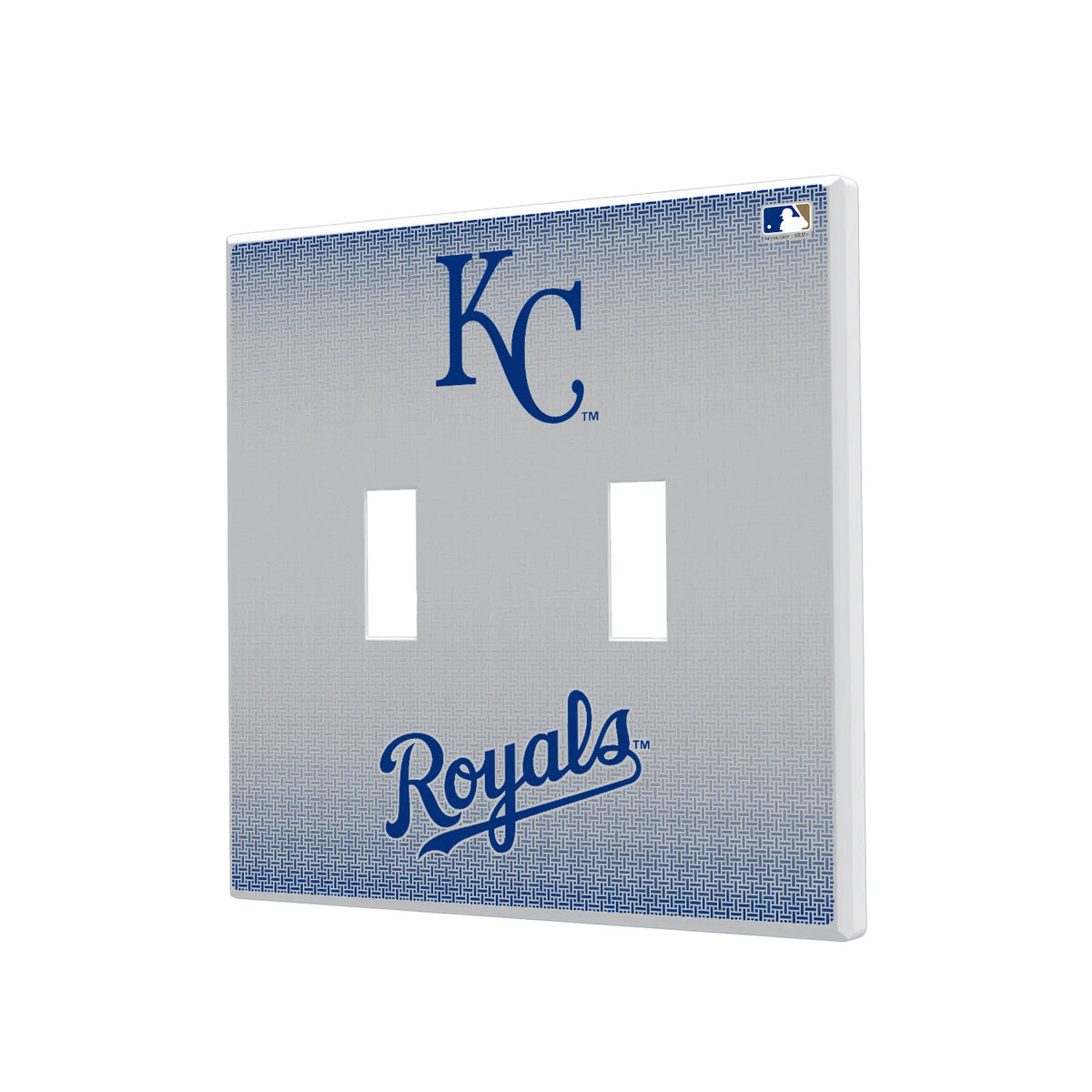 Kansas City Royals Linen Hidden-Screw Light Switch Plate#Style_Double Toggle
