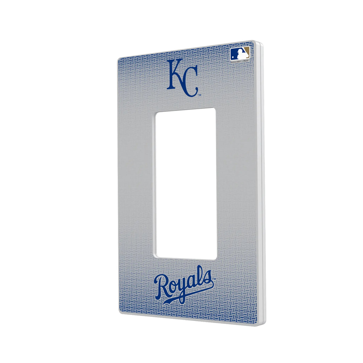 Kansas City Royals Linen Hidden-Screw Light Switch Plate#Style_Single Rocker