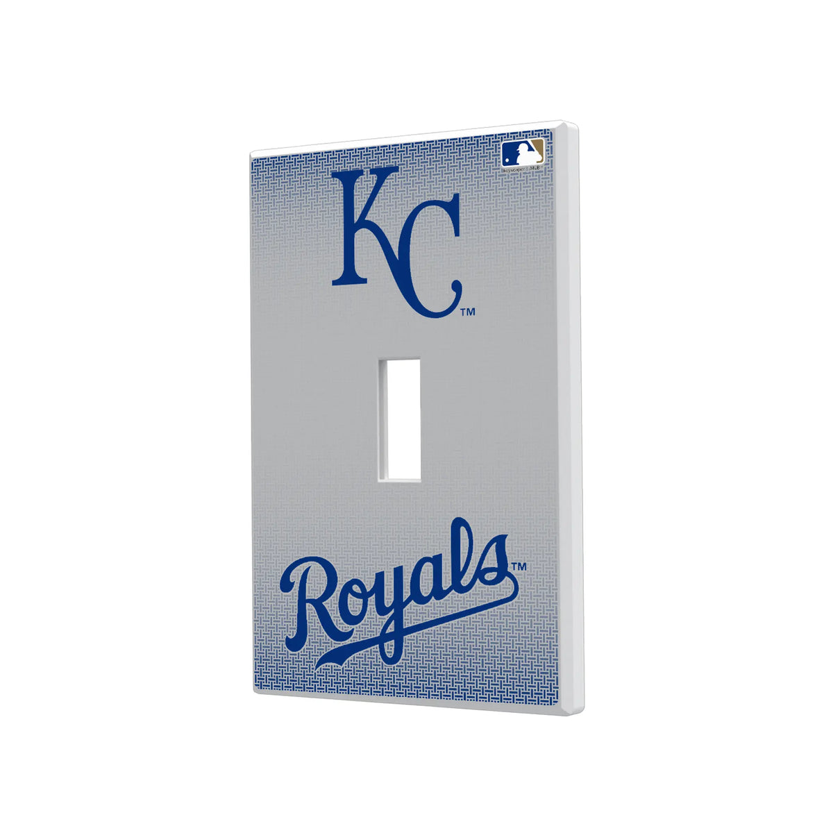 Kansas City Royals Linen Hidden-Screw Light Switch Plate#Style_Single Toggle