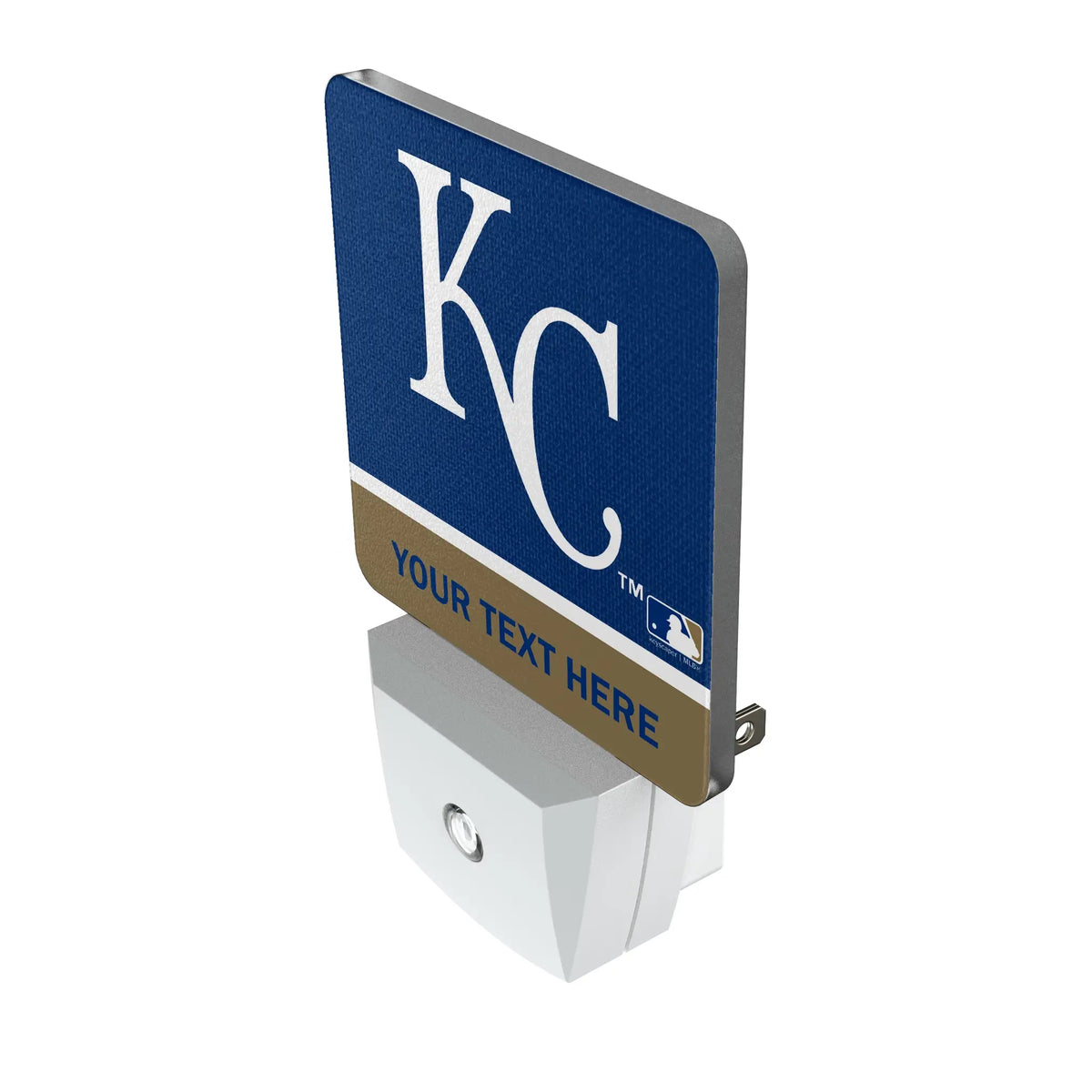 Kansas City Royals Personalized Endzone Solid Night Light 2-Pack - Isometric View