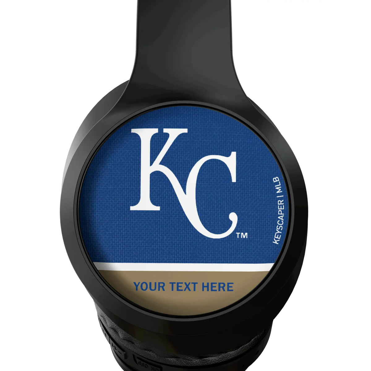 Kansas City Royals Personalized Endzone Solid Wireless Over-Ear Headphones With Case - Detail
