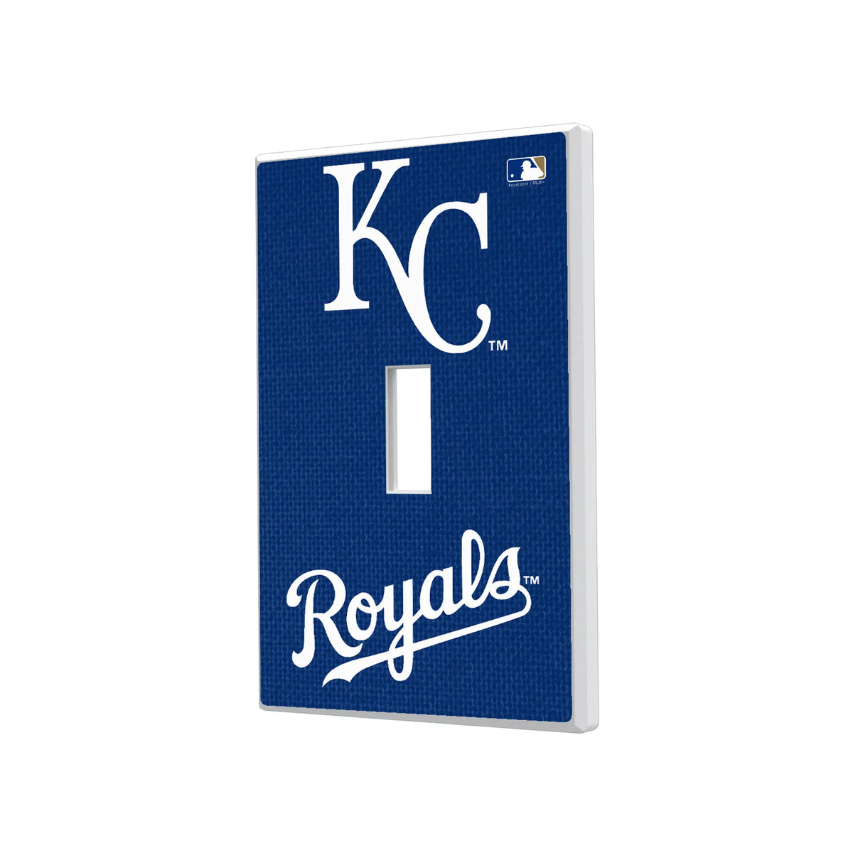 Kansas City Royals Solid Hidden-Screw Light Switch Plate#Style_Single Toggle