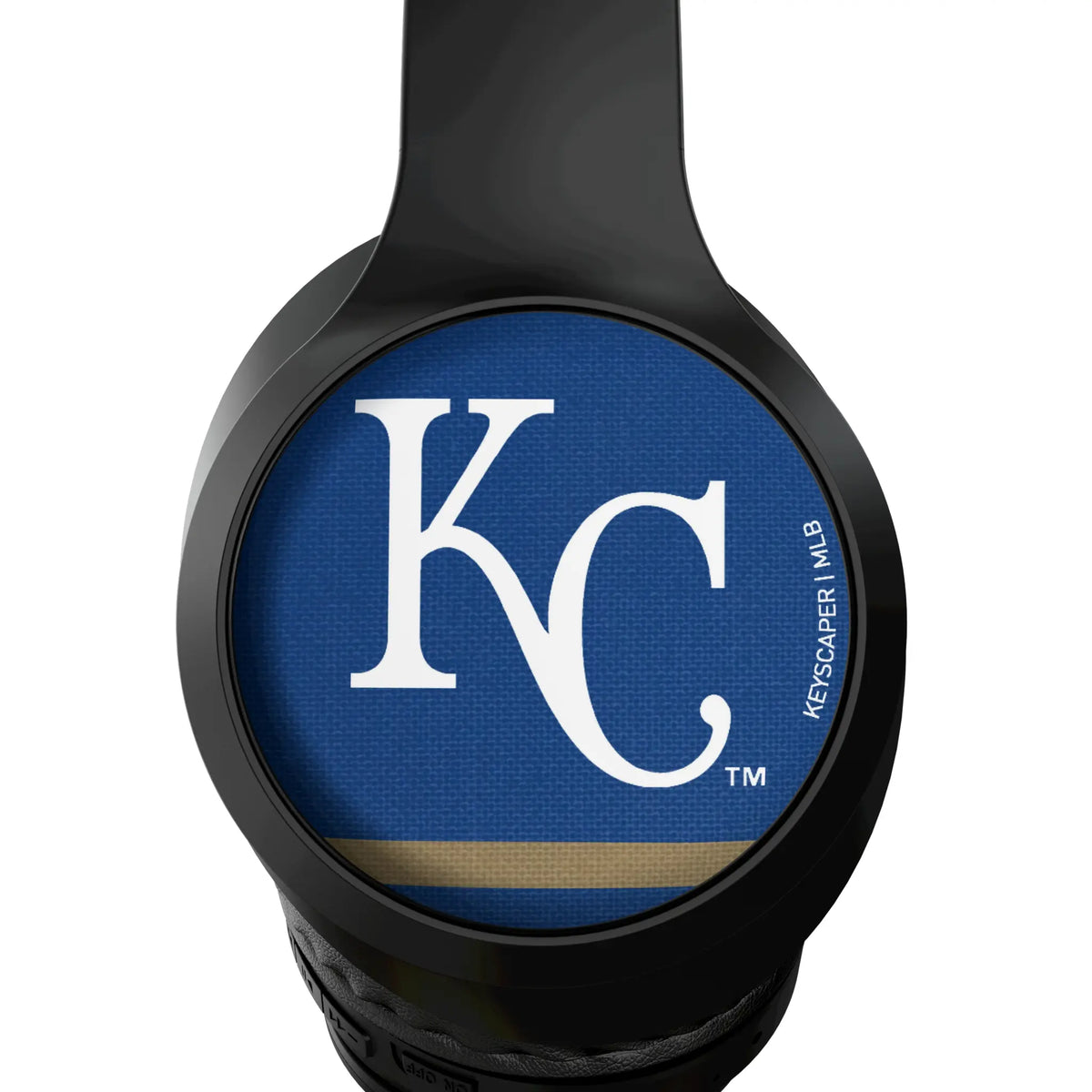 Kansas City Royals Stripe Wireless Over-Ear Headphones With Case - Detail