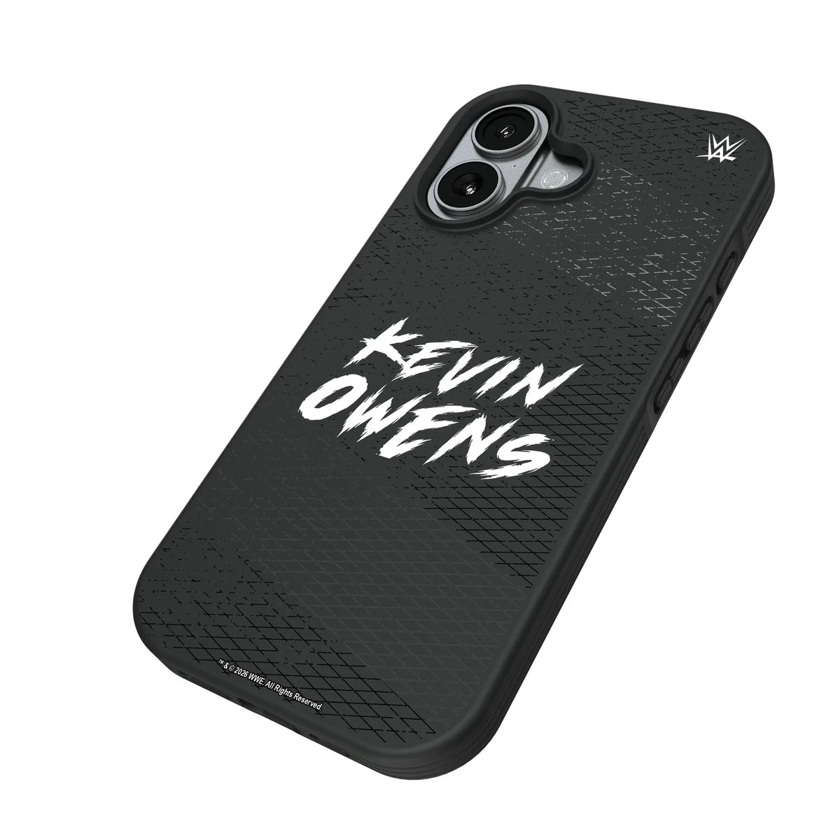 Kevin Owens Steel iPhone Bump Phone Case for Apple iPhone - Isometric View#Device_iPhone 17