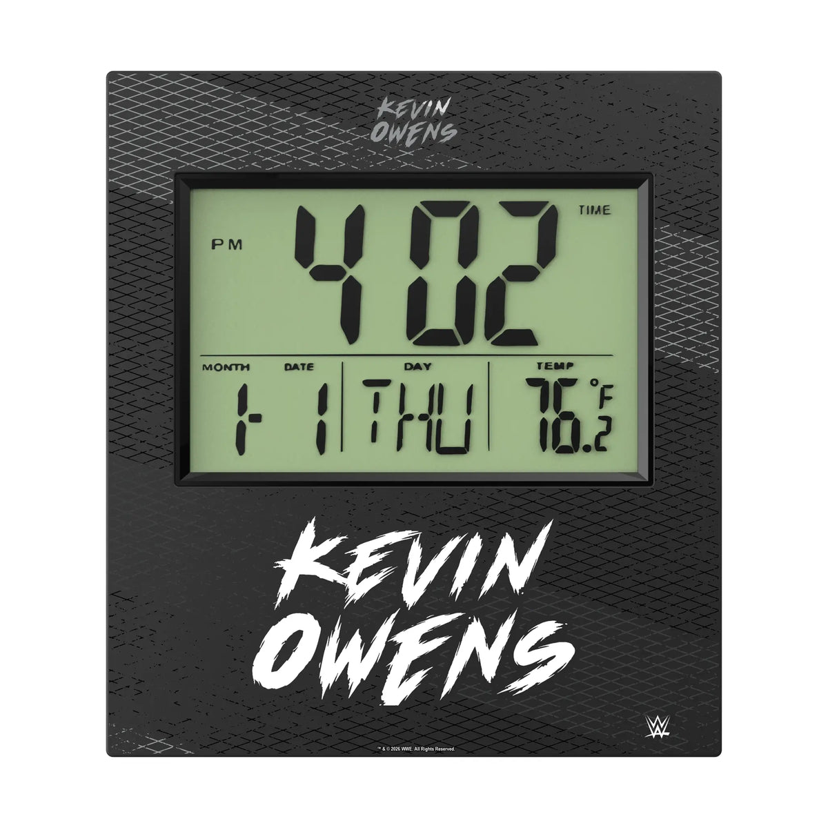 Kevin Owens Steel Wall Clock