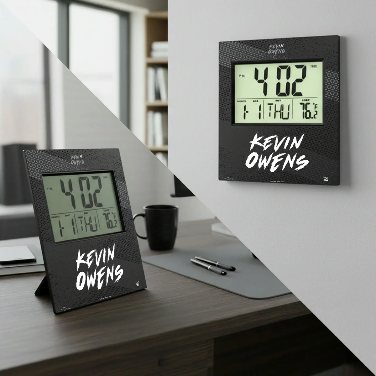 Kevin Owens Steel Wall Clock - Lifestyle