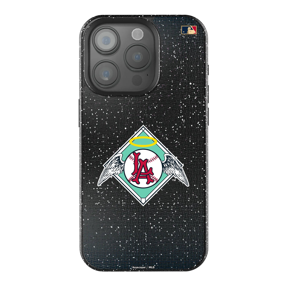 LA Angels 1961-1965 - Cooperstown Collection Linen iPhone Bling Phone Case for Apple iPhone