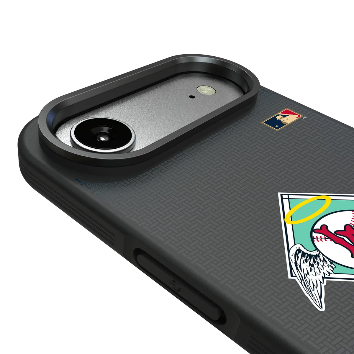 LA Angels 1961-1965 - Cooperstown Collection Linen iPhone Bump Phone Case for Apple iPhone - Detail#Device_iPhone Air