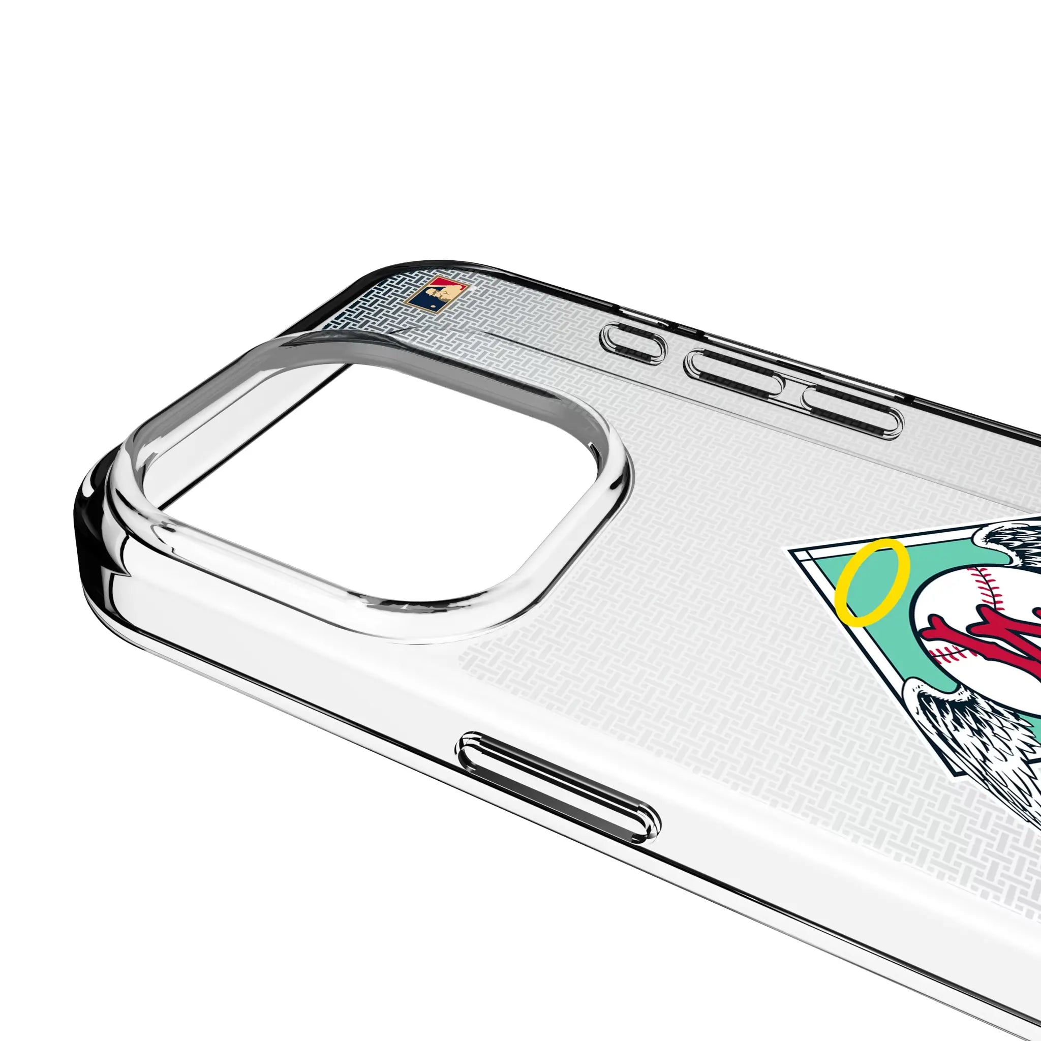 LA Angels 1961-1965 - Cooperstown Collection Linen iPhone Clear Phone Case for Apple iPhone - Detail