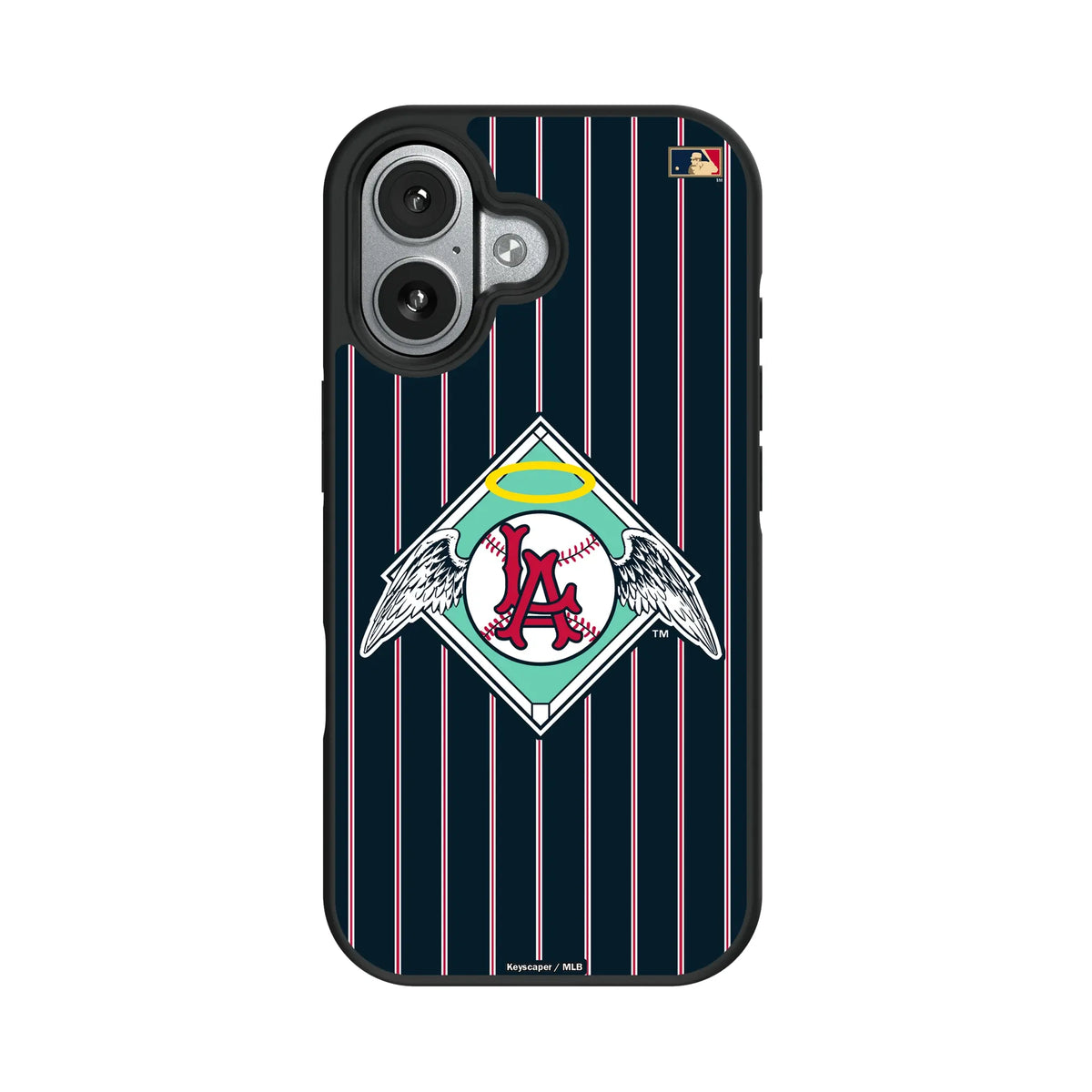 LA Angels 1961-1965 - Cooperstown Collection Pinstripe iPhone Bump Phone Case for Apple iPhone#Device_iPhone 17