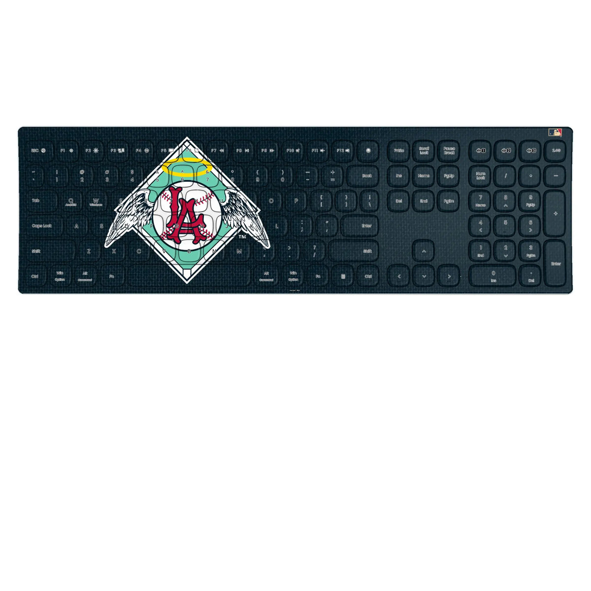 LA Angels 1961-1965 - Cooperstown Collection Solid KKB605 Curved Wireless Keyboard