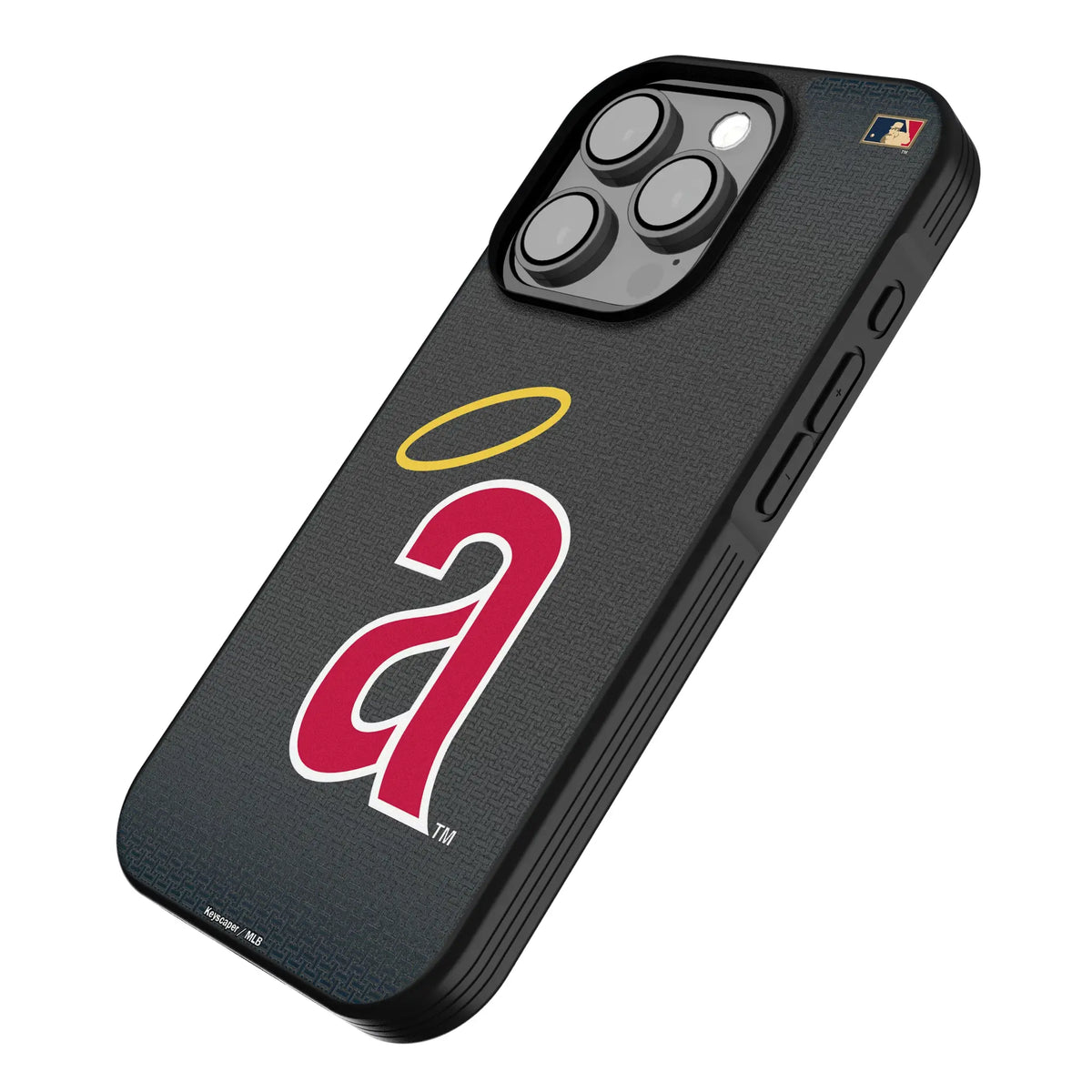 LA Angels 1971 - Cooperstown Collection Linen iPhone Bump Phone Case for Apple iPhone - Isometric View