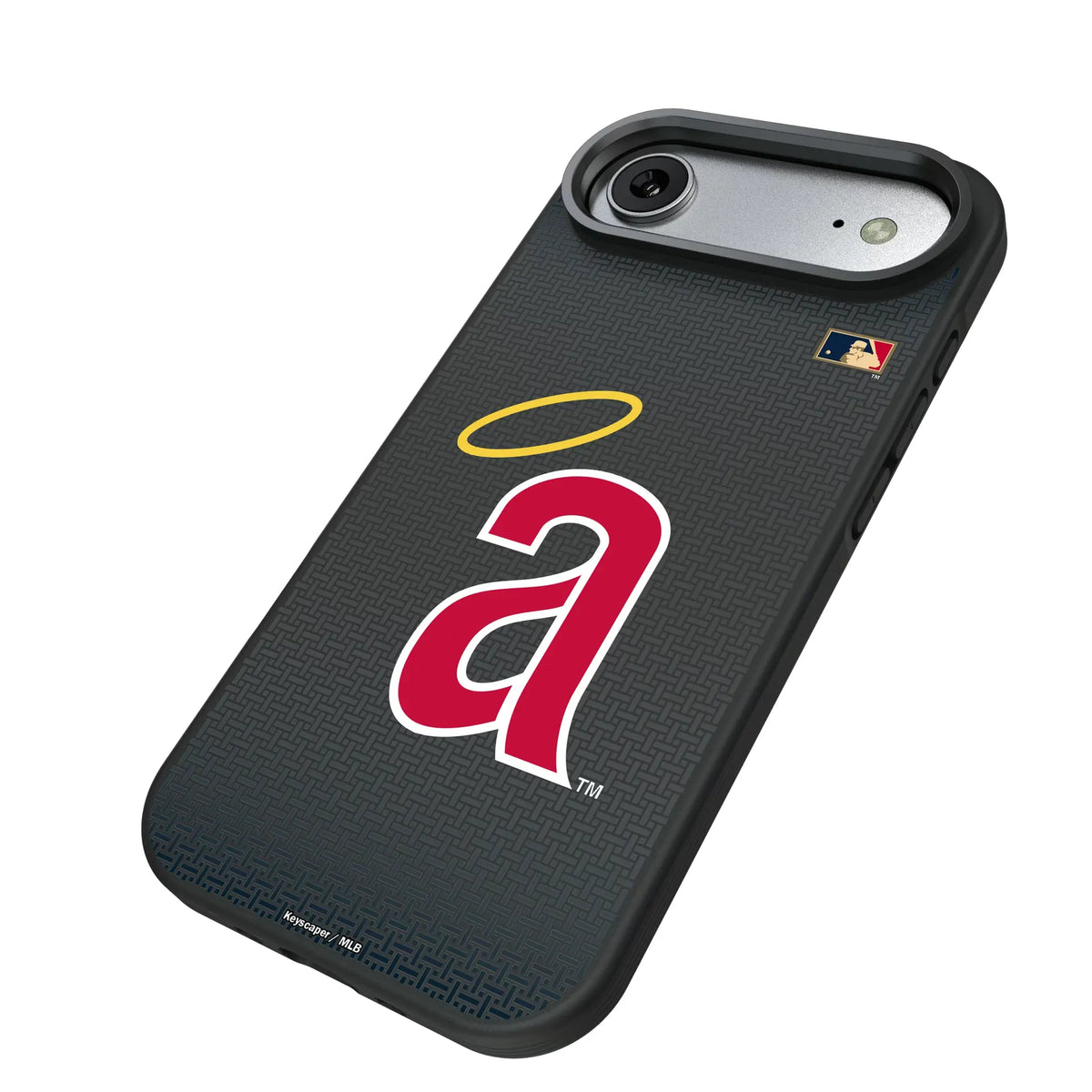 LA Angels 1971 - Cooperstown Collection Linen iPhone Bump Phone Case for Apple iPhone - Isometric View#Device_iPhone Air