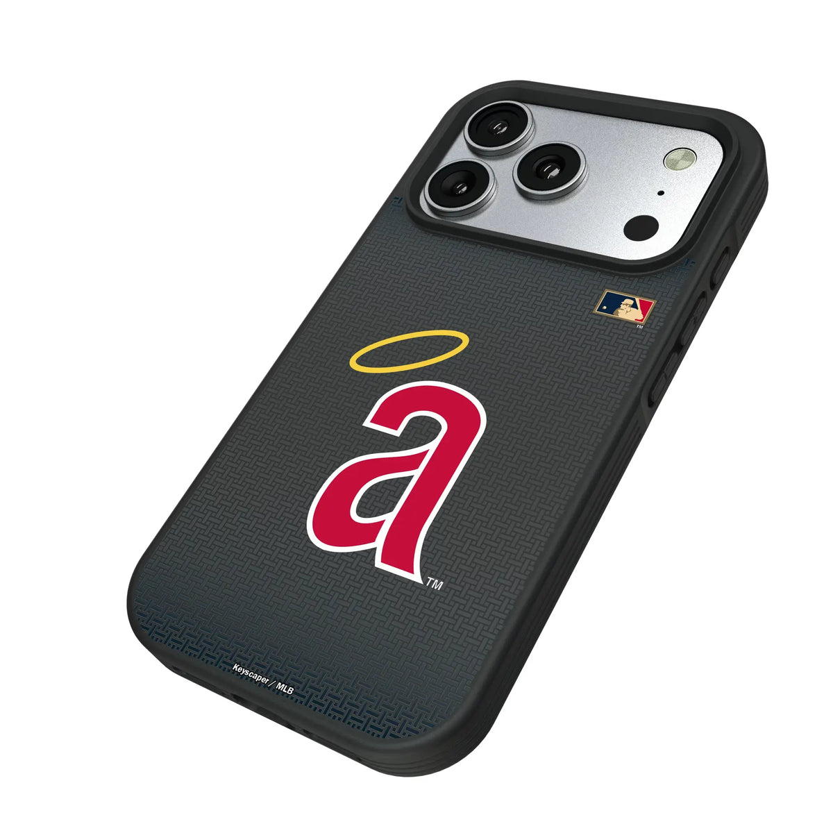 LA Angels 1971 - Cooperstown Collection Linen iPhone Bump Phone Case for Apple iPhone - Isometric View#Device_iPhone 17 Pro