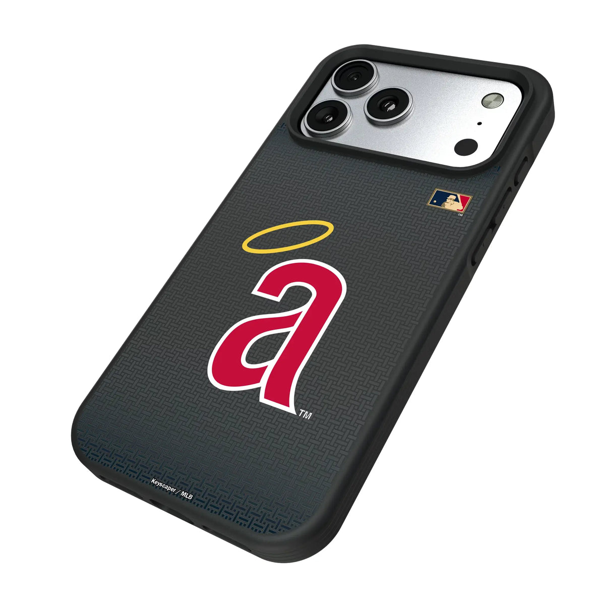 LA Angels 1971 - Cooperstown Collection Linen iPhone Bump Phone Case for Apple iPhone - Isometric View#Device_iPhone 17 Pro Max