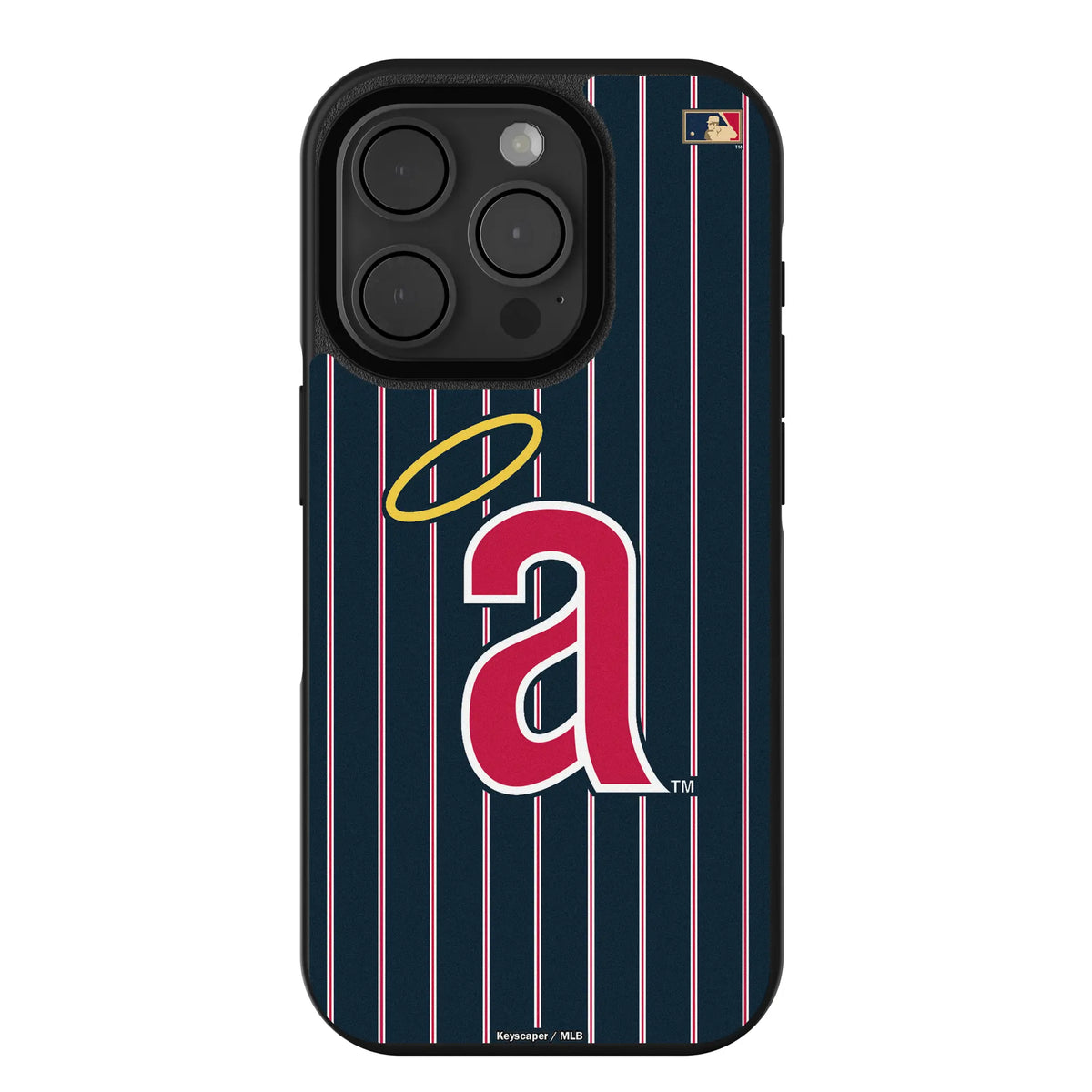 LA Angels 1971 - Cooperstown Collection Pinstripe iPhone Bump Phone Case for Apple iPhone