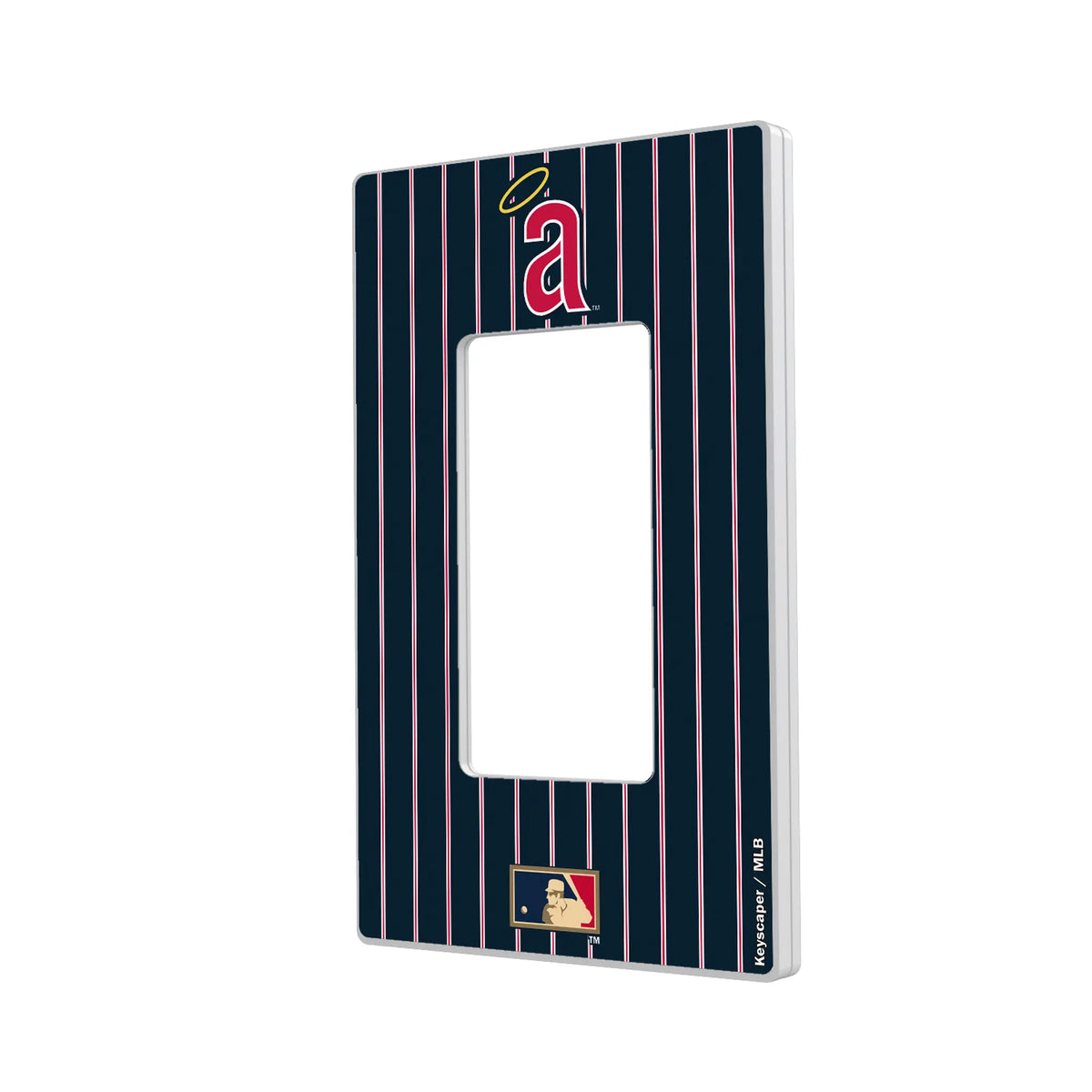 LA Angels 1971 - Cooperstown Collection Pinstripe Hidden-Screw Light Switch Plate#Style_Single Rocker