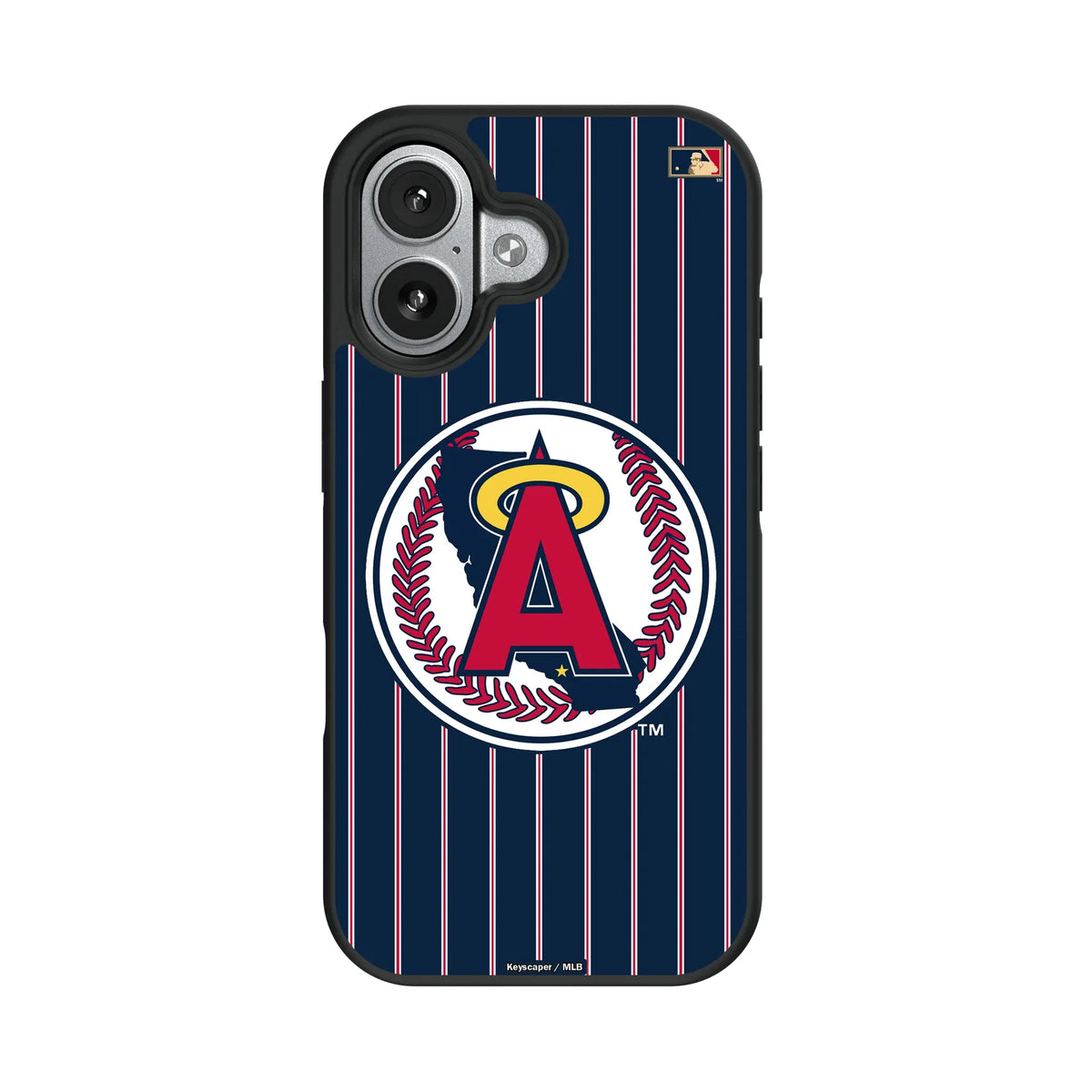 LA Angels 1986-1992 - Cooperstown Collection Pinstripe iPhone Bump Phone Case for Apple iPhone#Device_iPhone 17