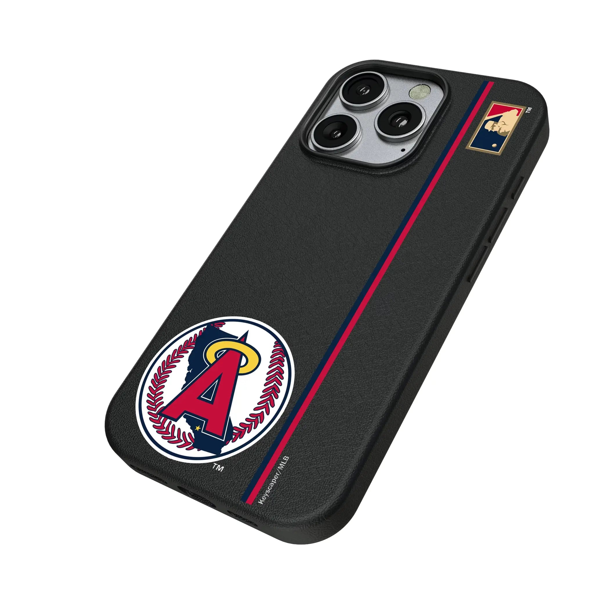 LA Angels 1986-1992 - Cooperstown Collection Sidebar iPhone MagSafe Compatible Phone Case for Apple iPhone - Isometric View