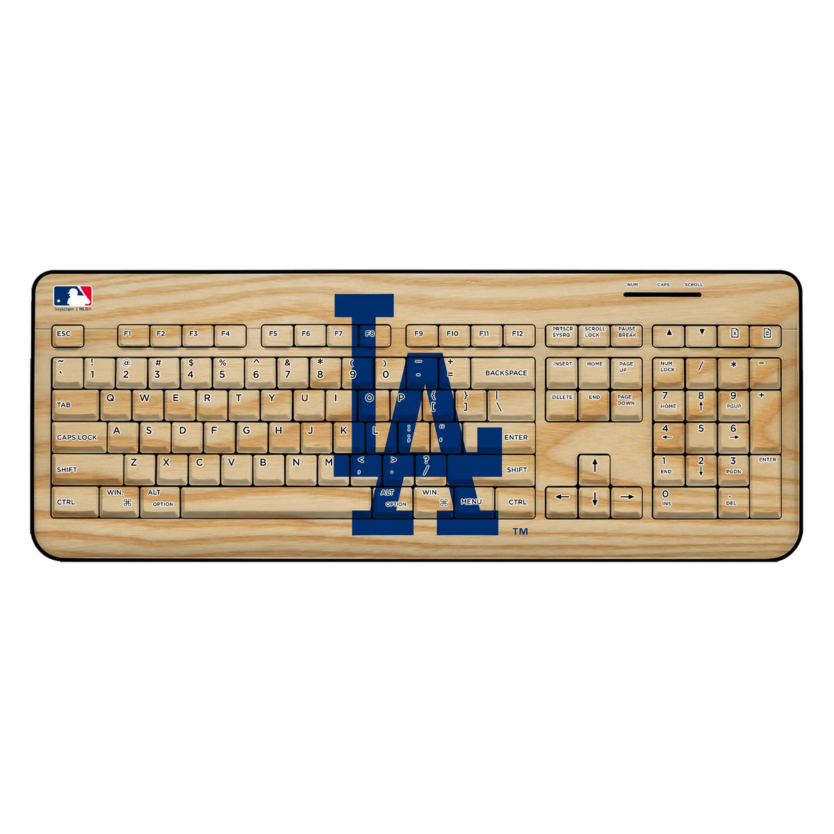 LA Dodgers Baseball Bat Wireless USB Keyboard