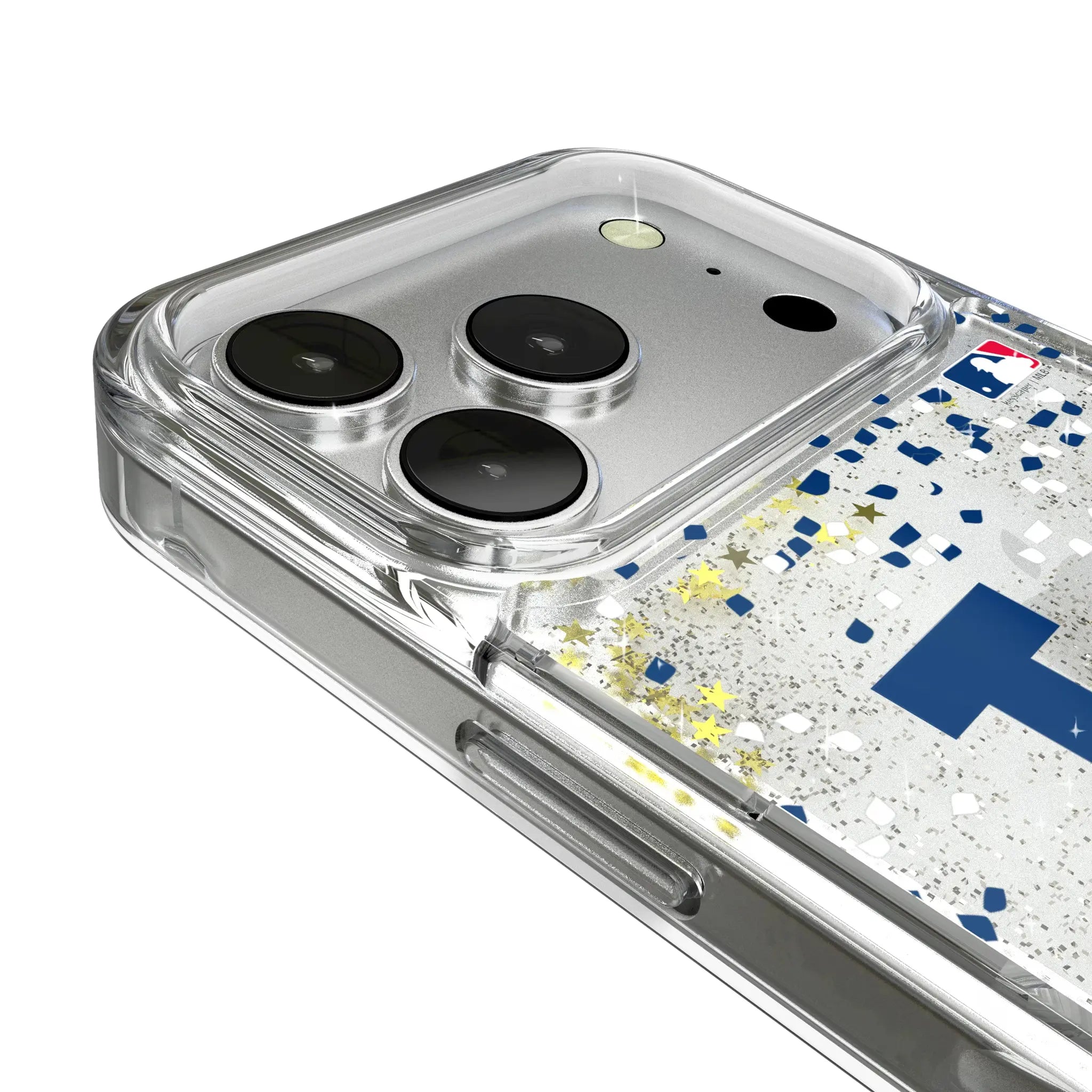 LA Dodgers Confetti iPhone Glitter Phone Case for Apple iPhone - Detail