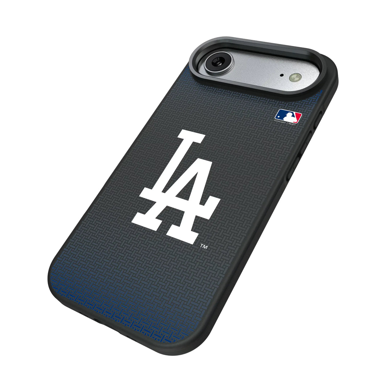 LA Dodgers Linen iPhone Bump Phone Case for Apple iPhone - Isometric View#Device_iPhone Air