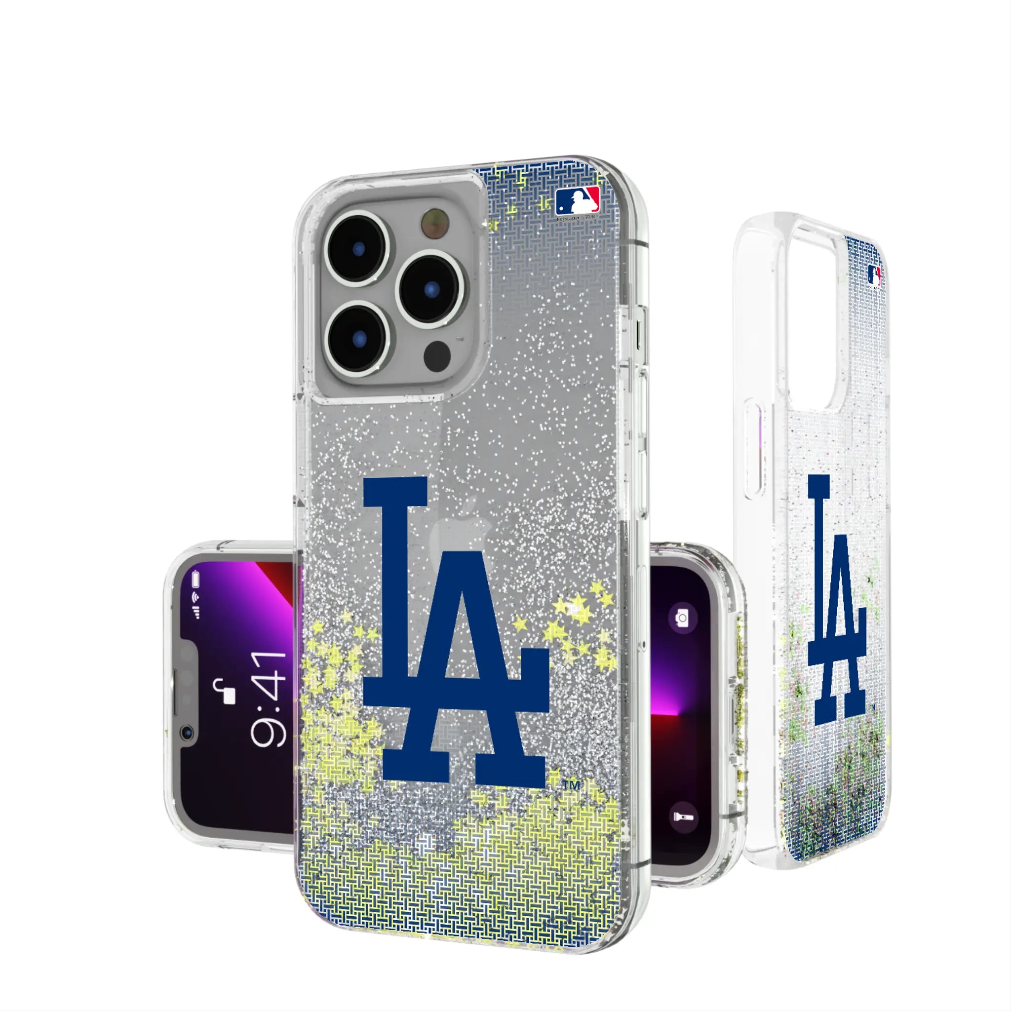 LA Dodgers Linen iPhone Glitter Phone Case for Apple iPhone