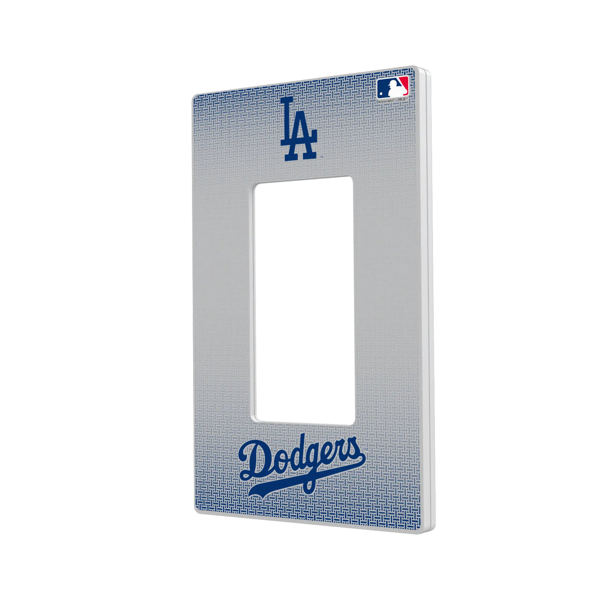 LA Dodgers Linen Hidden-Screw Light Switch Plate#Style_Single Rocker